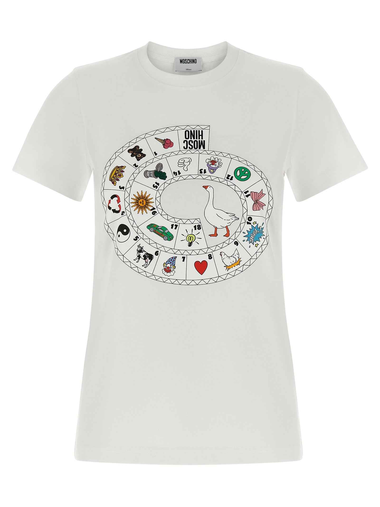Moschino White Cotton T-Shirt