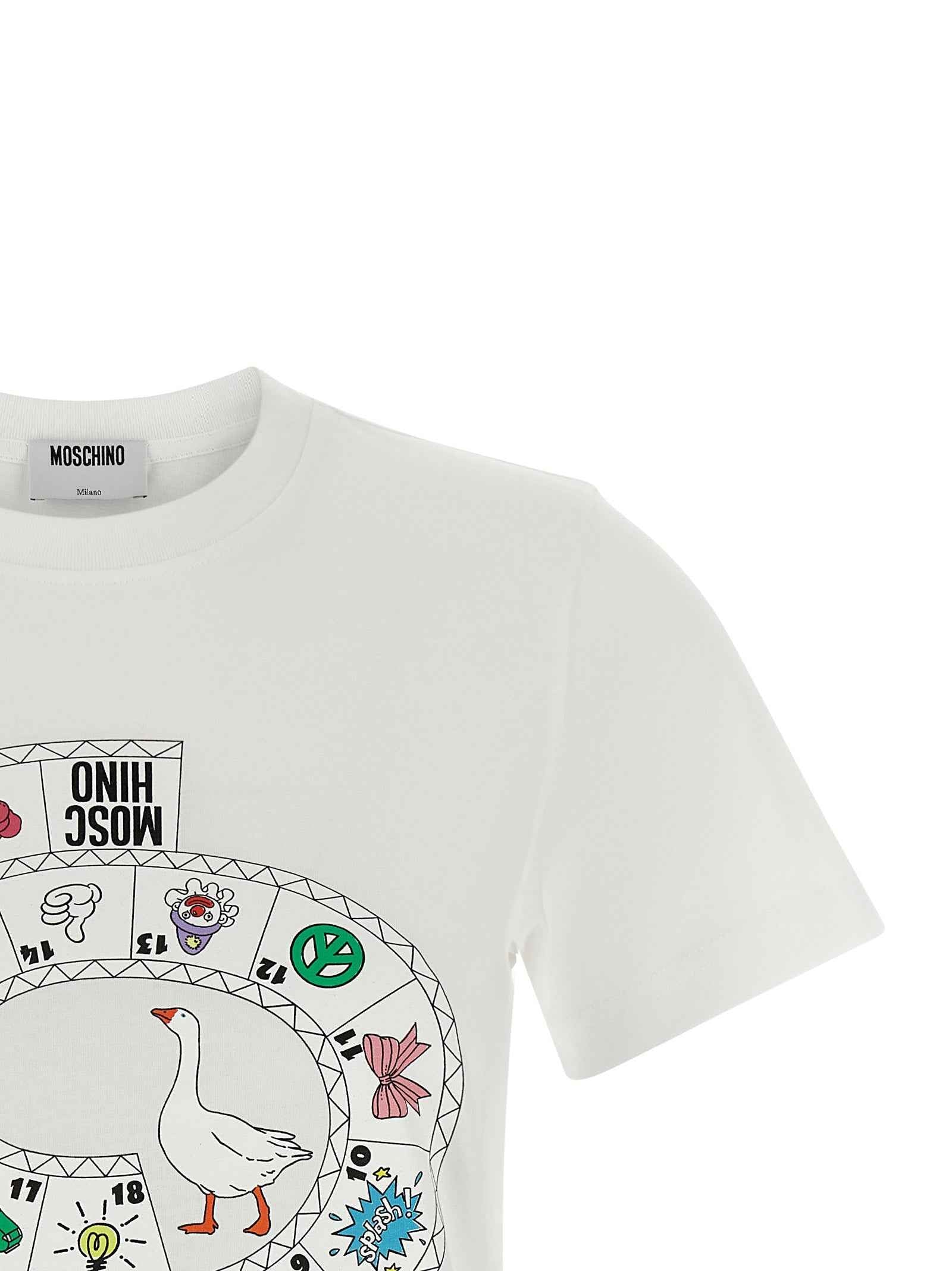 Moschino White Cotton T-Shirt