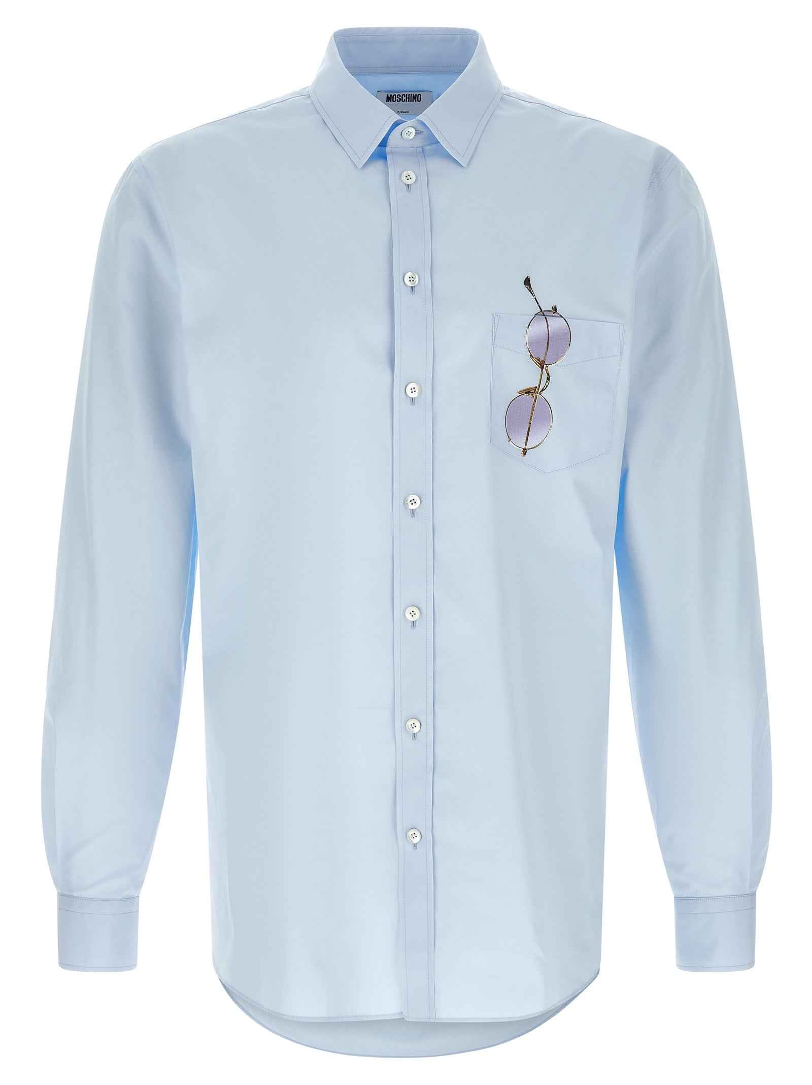 Moschino Blue Cotton Blouse