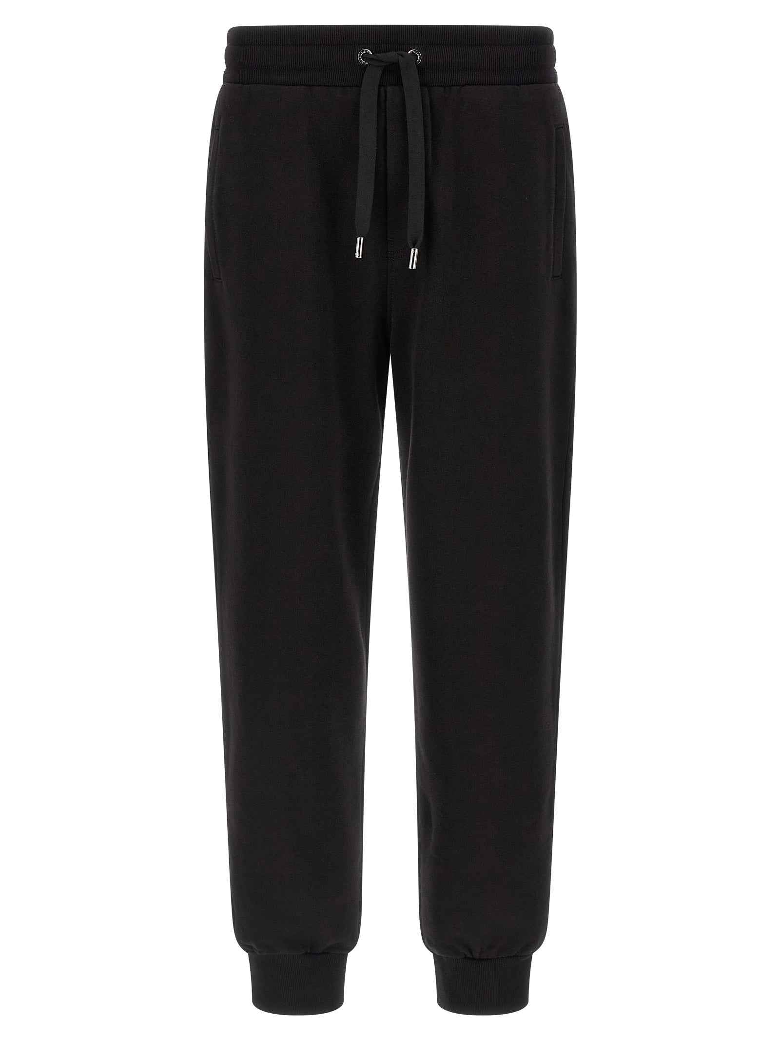 Dolce & Gabbana Black Cotton Joggers (Workout Pants)