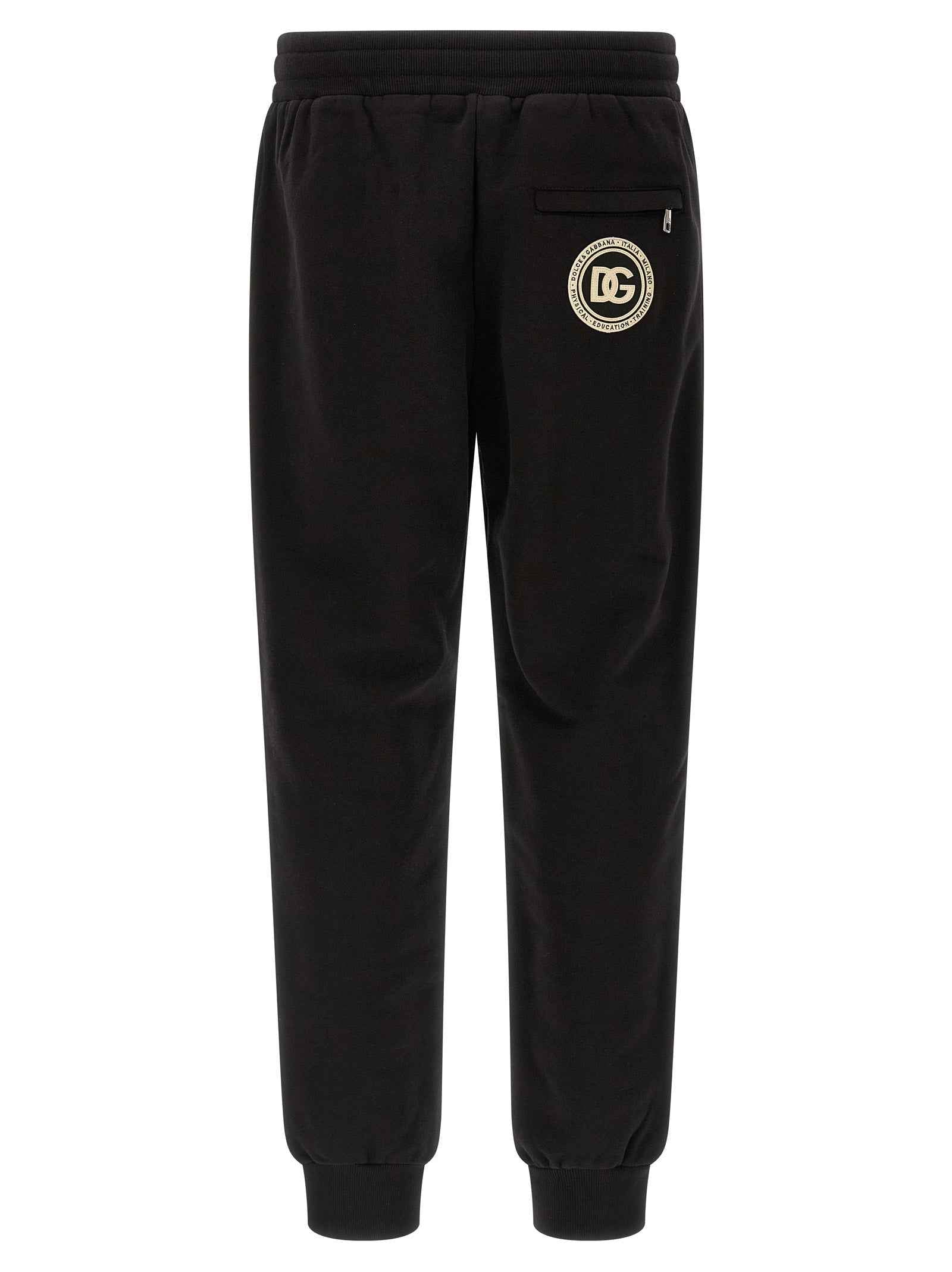 Dolce & Gabbana Black Cotton Joggers (Workout Pants)
