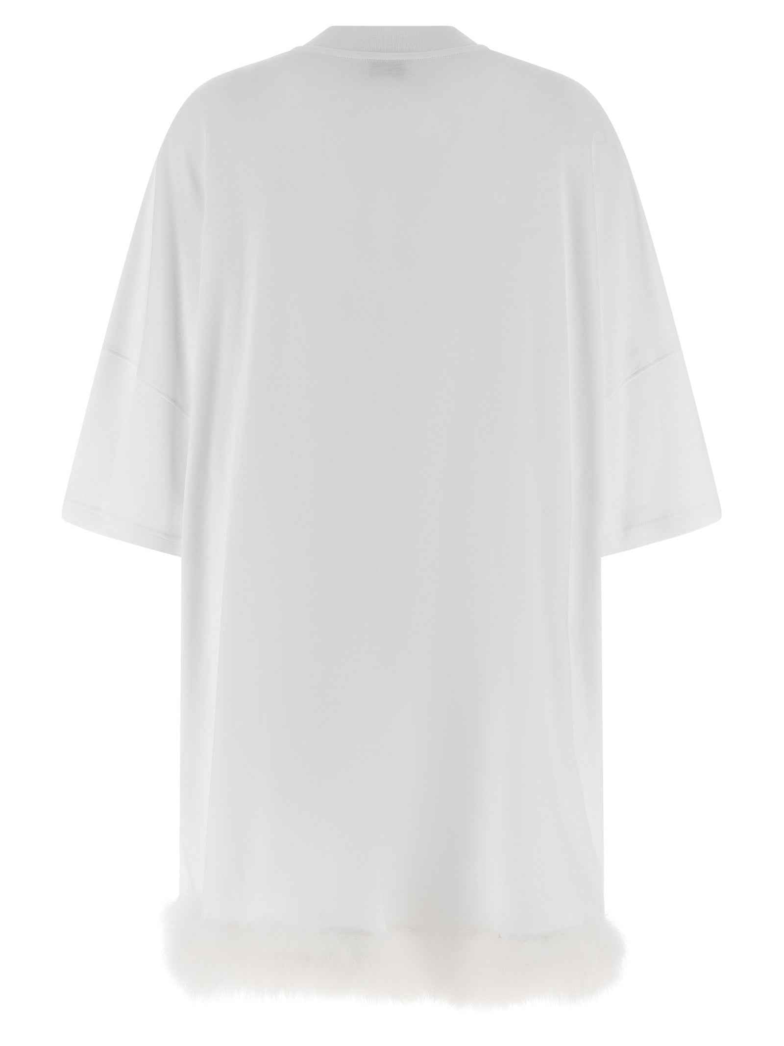 Moschino White Cotton Short Dress