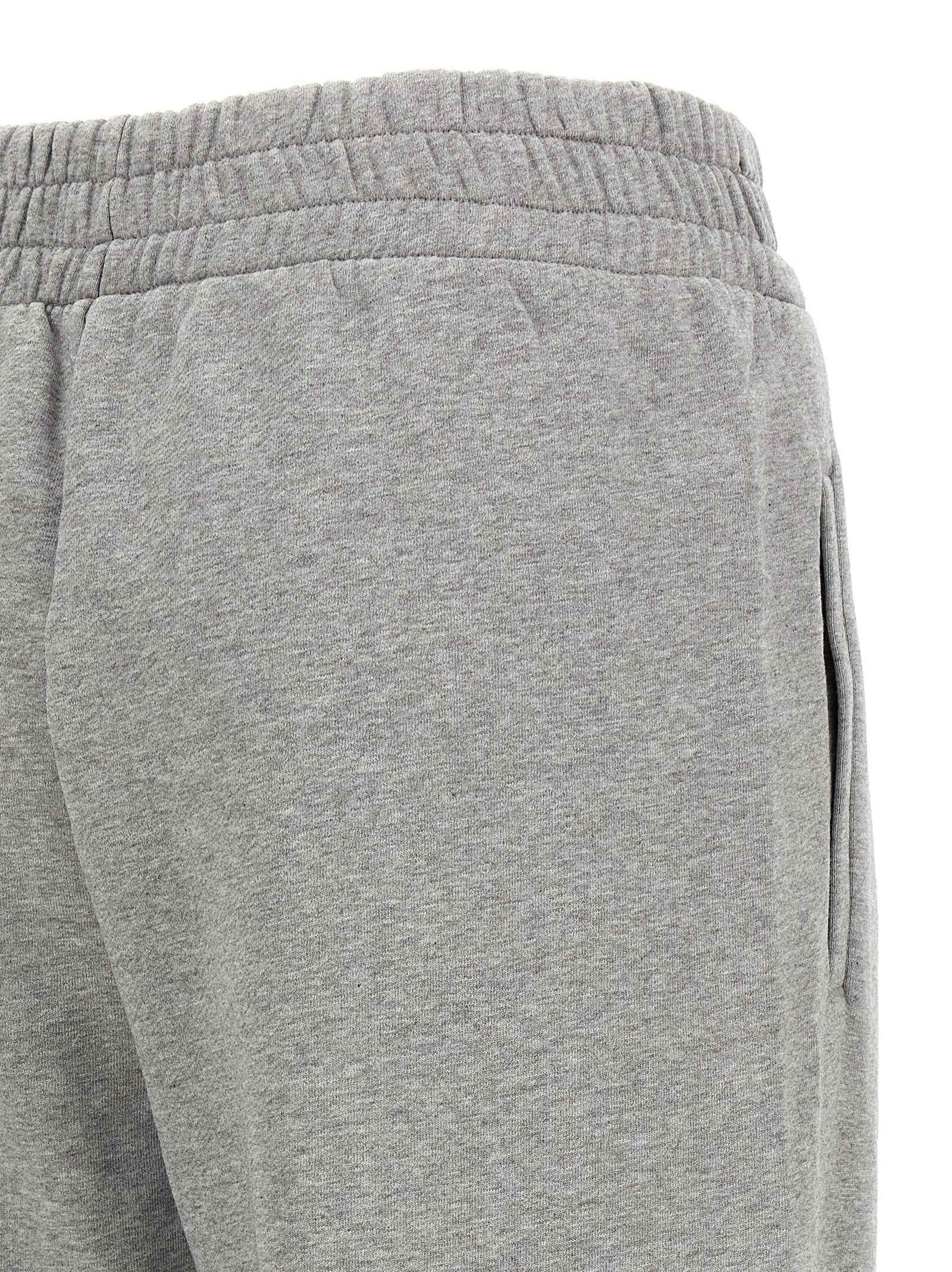 Off-White Gray Cotton Joggers (Workout Pants)