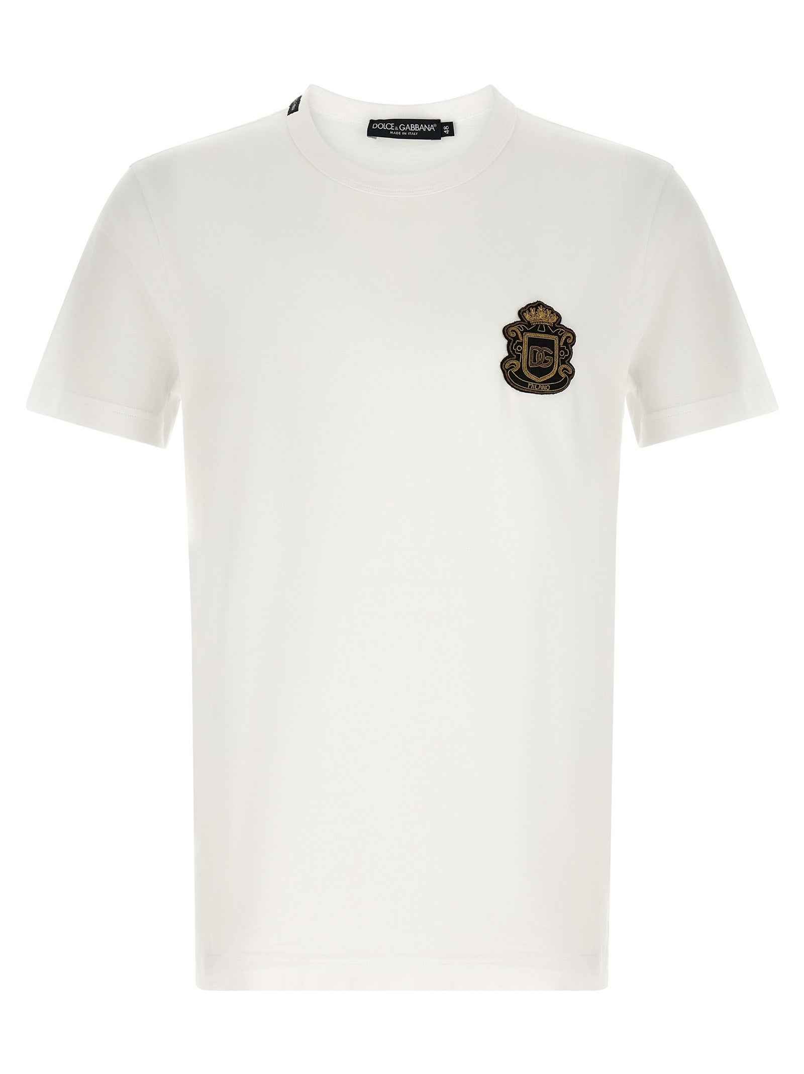 Dolce & Gabbana White Cotton T-Shirt