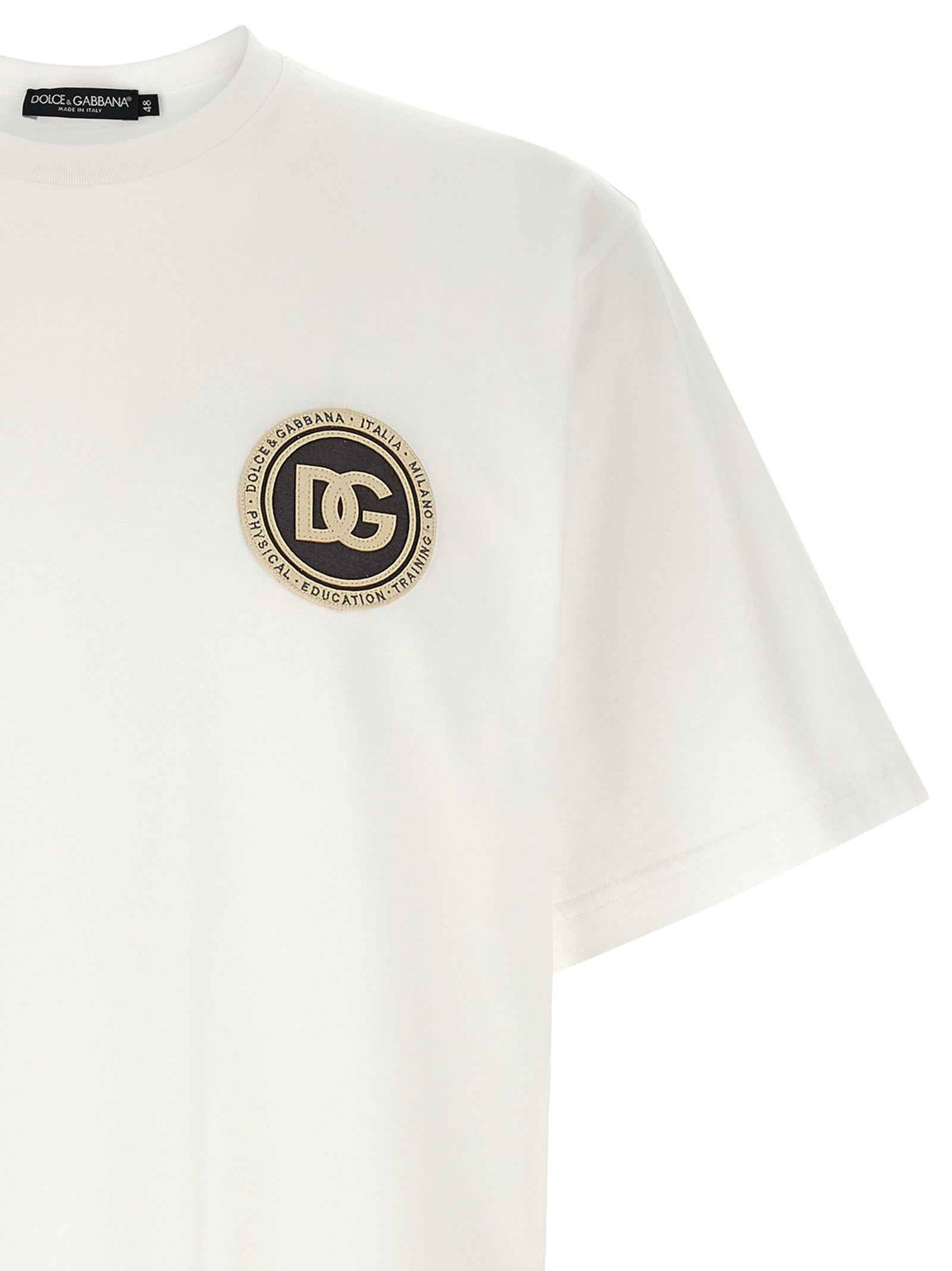 Dolce & Gabbana White Cotton T-Shirt