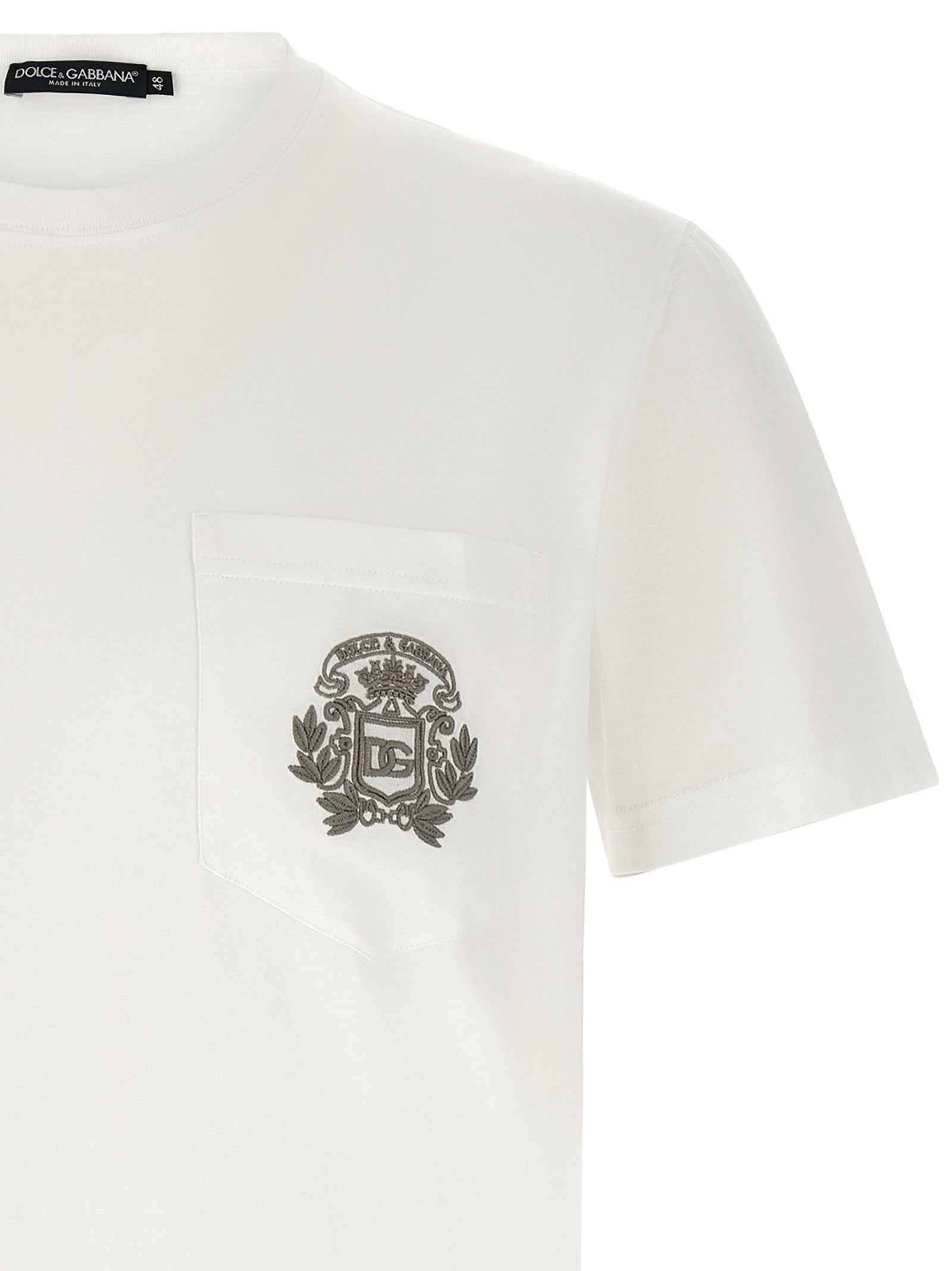 Dolce & Gabbana White Cotton T-Shirt