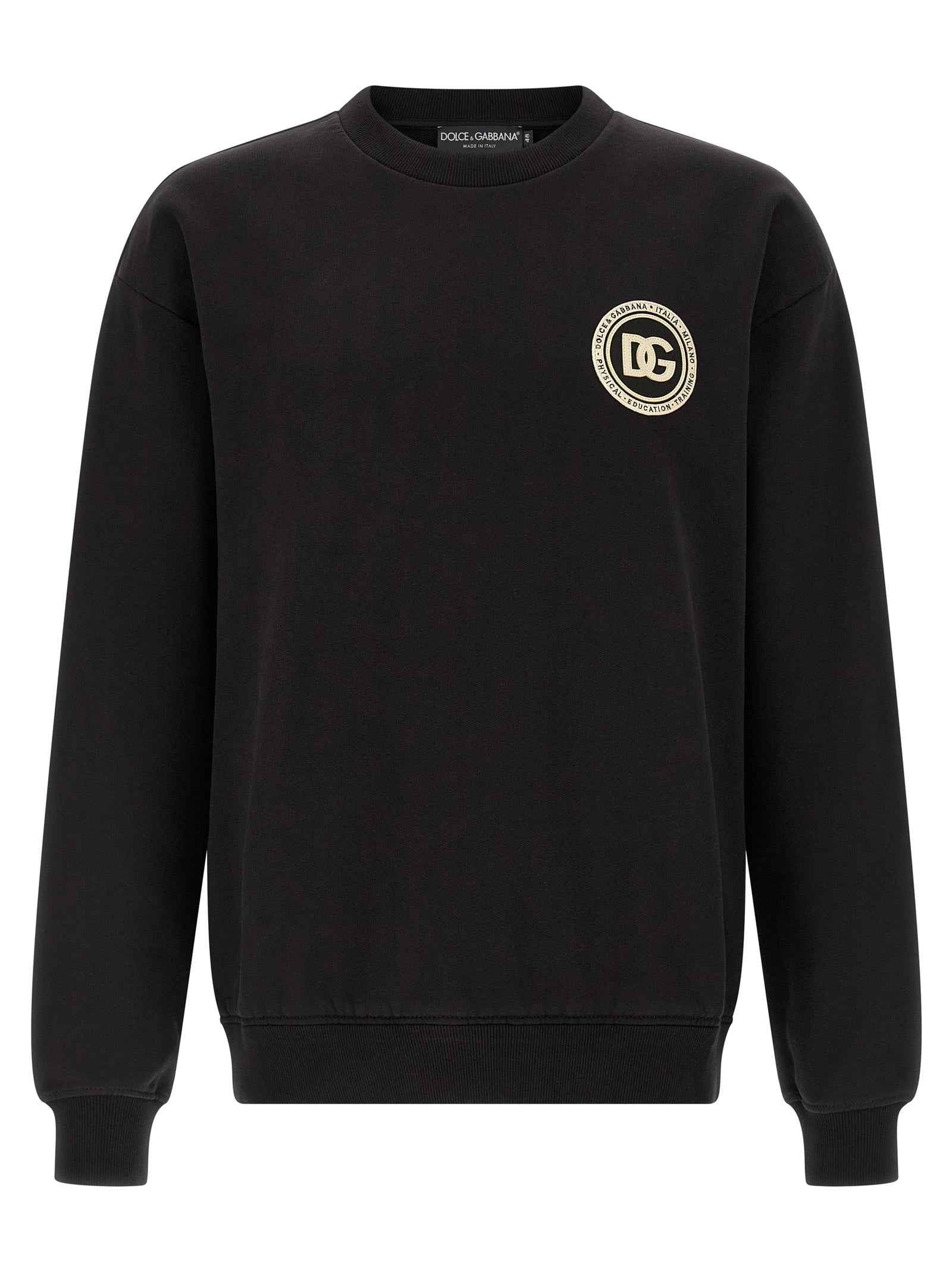 Dolce & Gabbana Black Cotton Sweatshirt