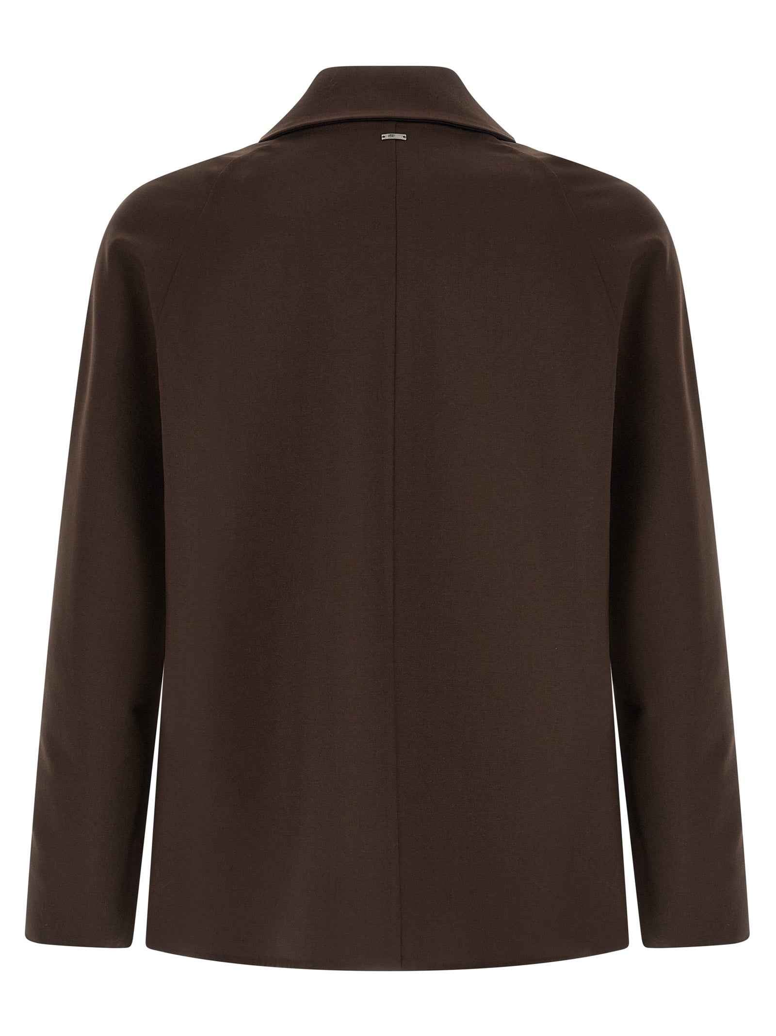 Herno Brown Polyester Full-Length Jacket