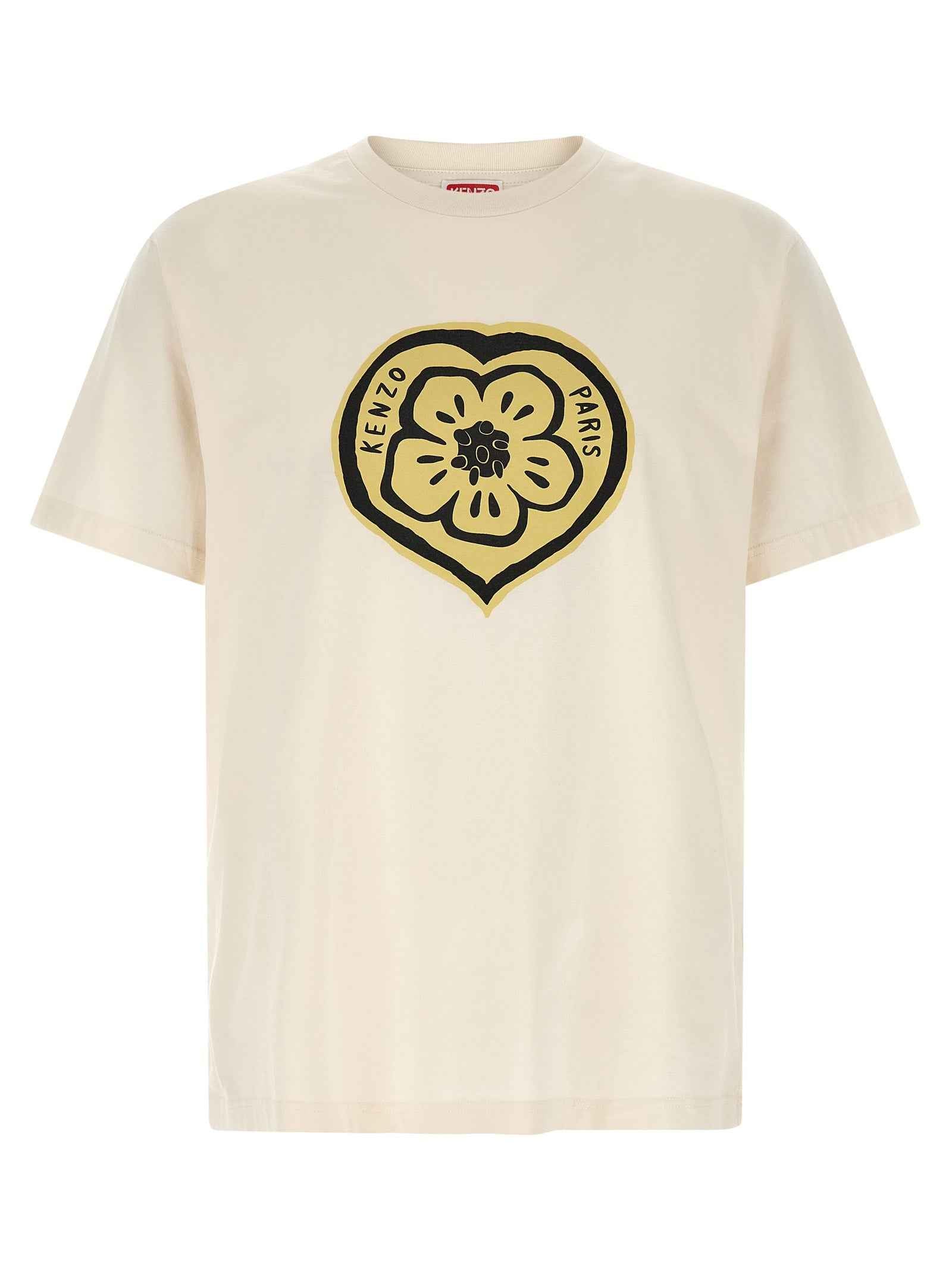 Kenzo Beige Cotton T-Shirt