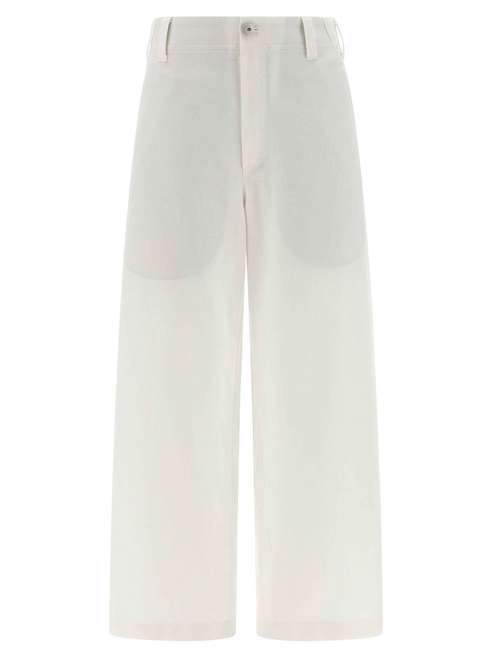 Brunello Cucinelli White Cotton Chino Pants