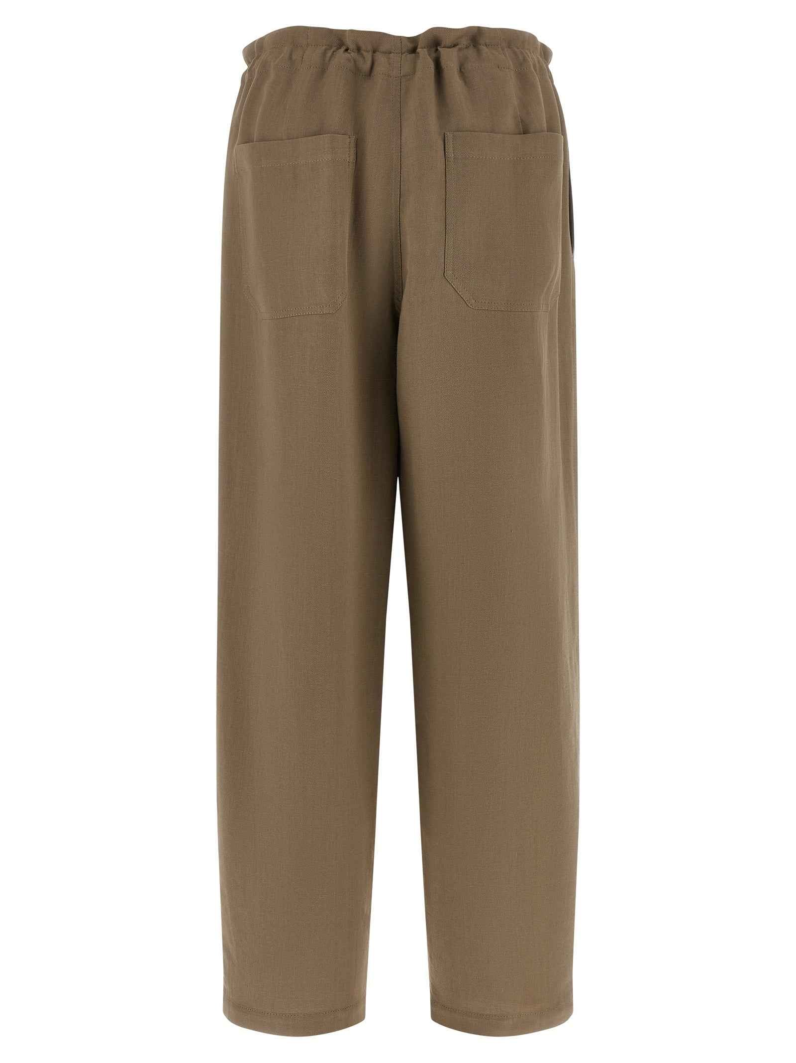 Brunello Cucinelli Beige Viscose Casual Pants