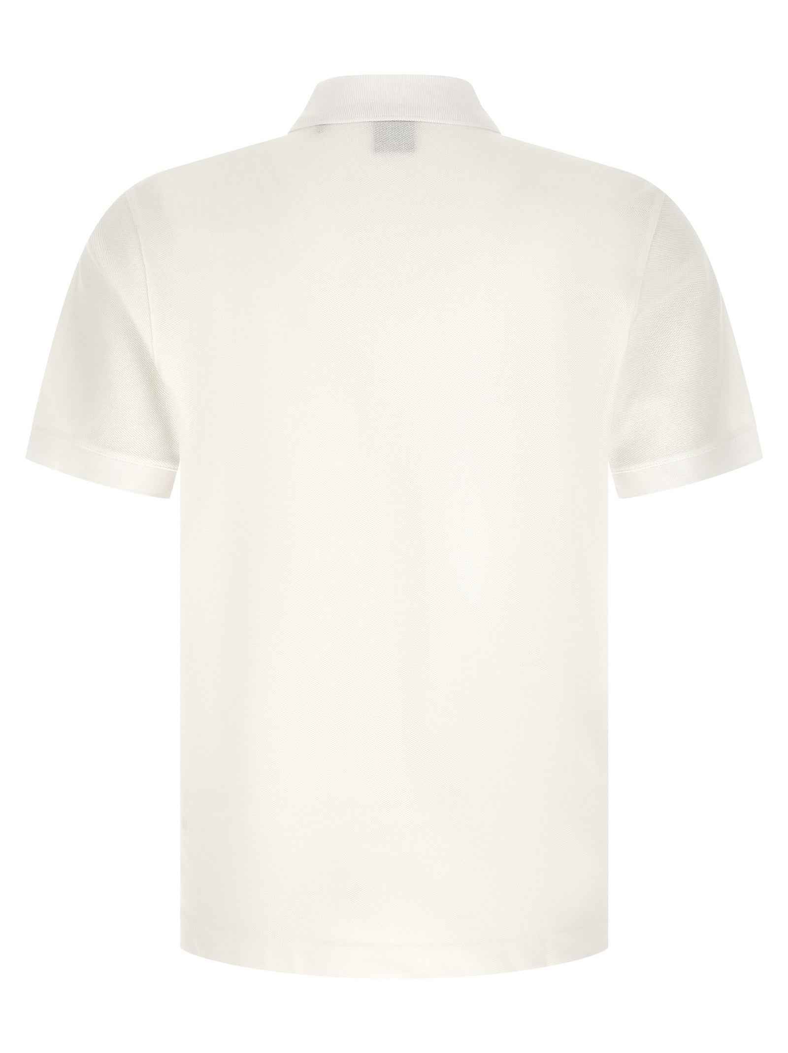Hugo Boss White Cotton Polo Shirt