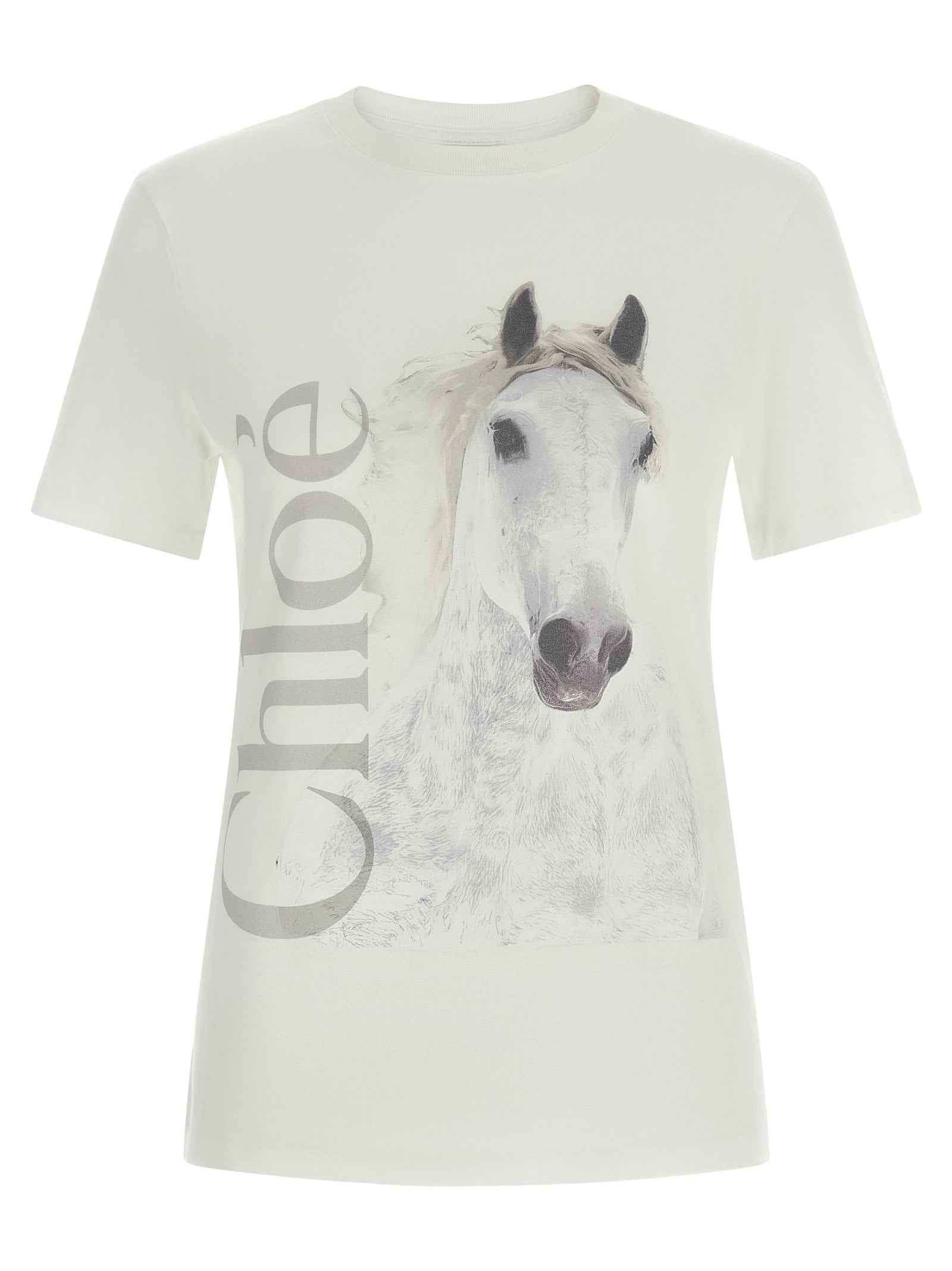 Chloé White Cotton T-Shirt