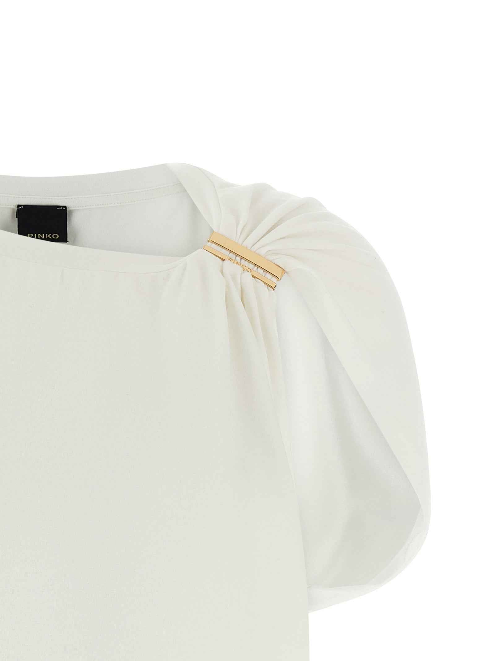 PINKO White Cotton T-Shirt