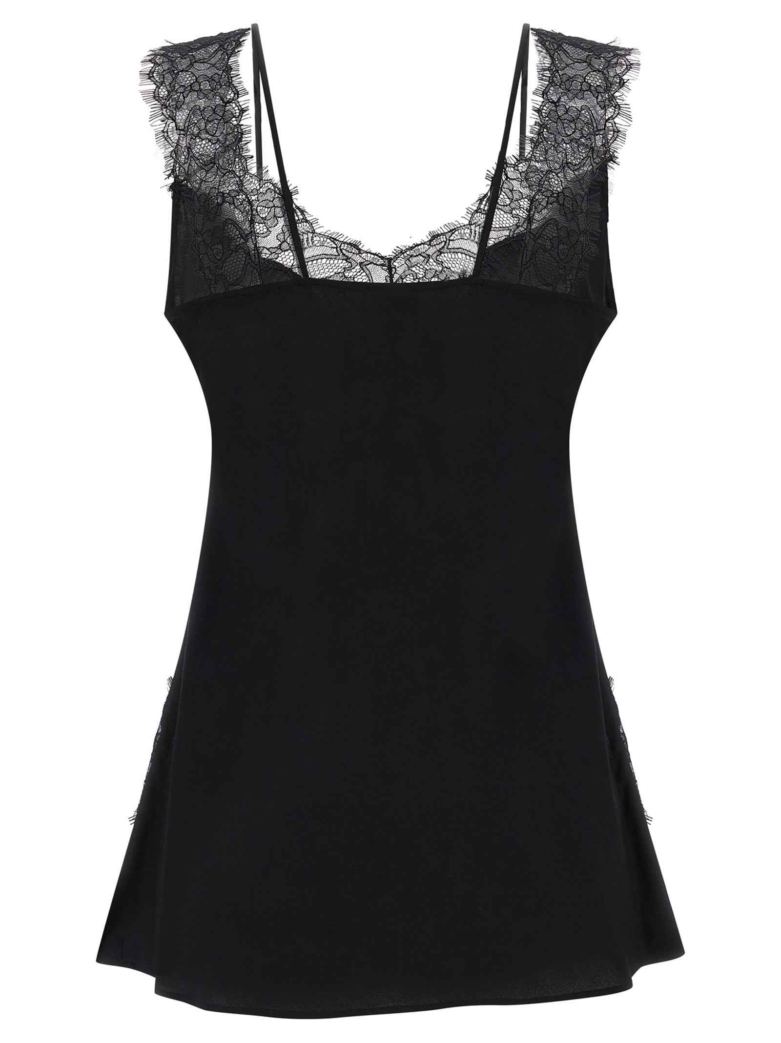 PINKO Black Viscose Sleeveles T-Shirt
