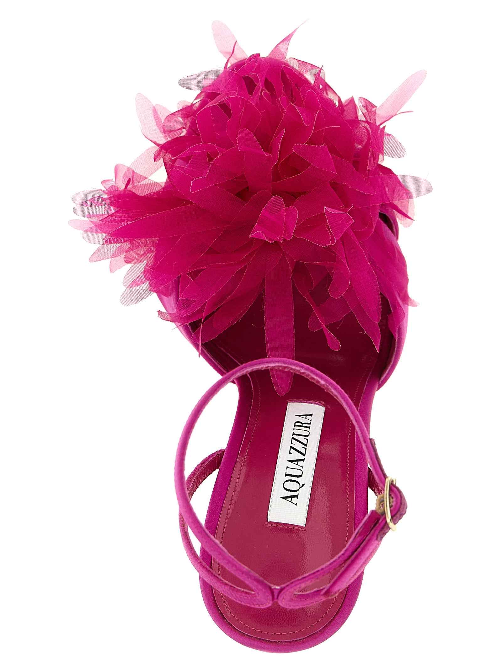 Aquazzura Fuchsia Textile Stiletto Heel Sandals