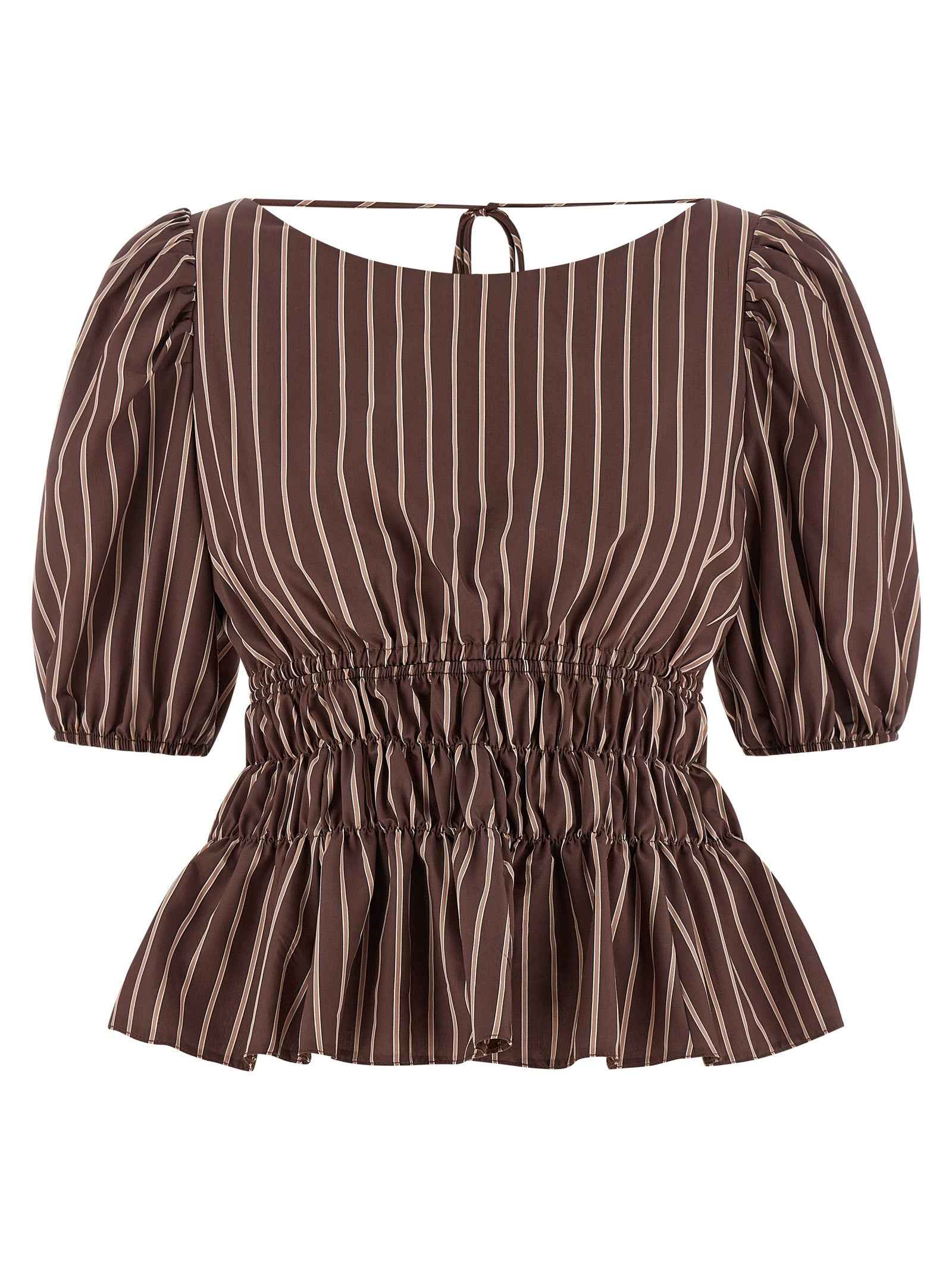 PINKO Brown Viscose Pattern Shirt