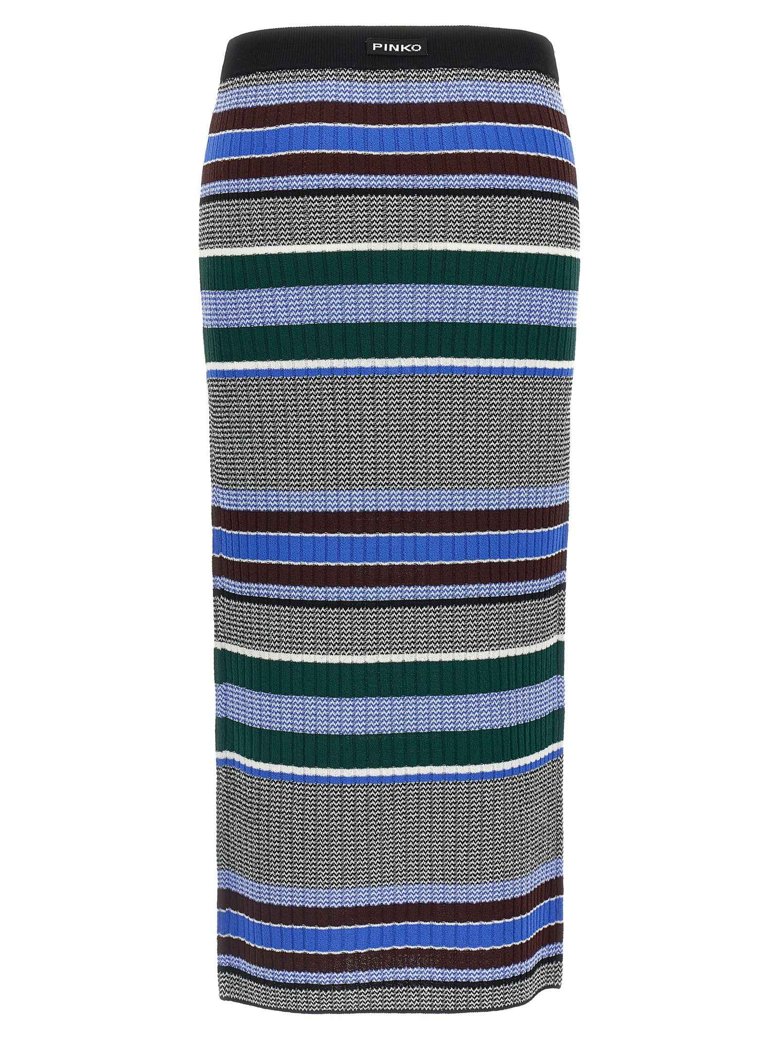 PINKO Multicolor Viscose Midi Skirt