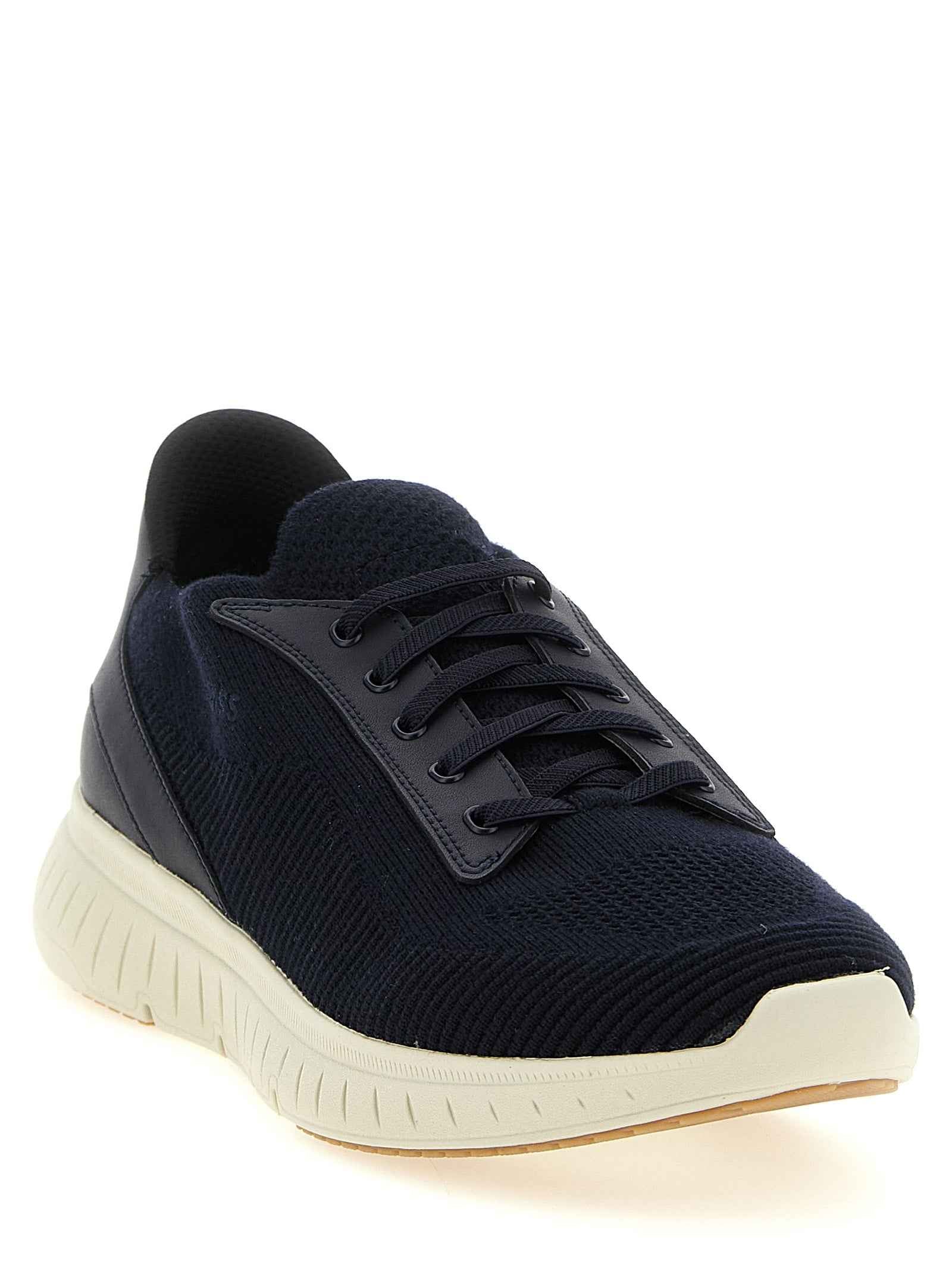Hugo Boss Blue Cowhide Athletic Sneakers