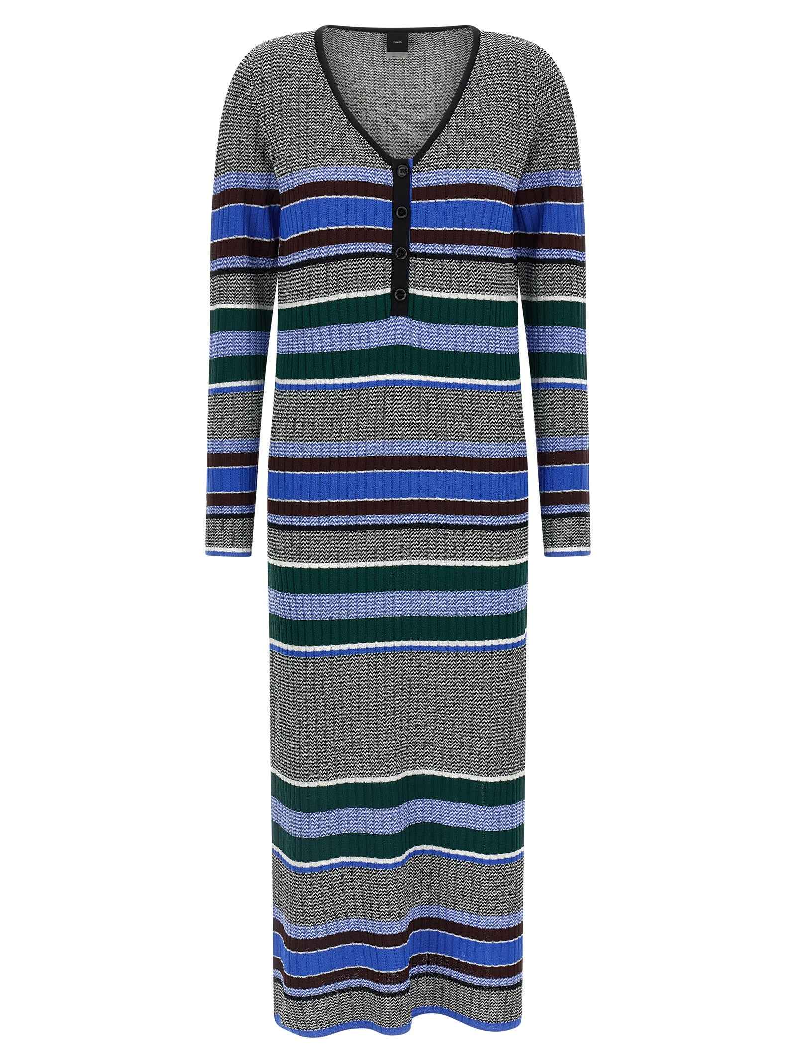 PINKO Multicolor Viscose Long Dress