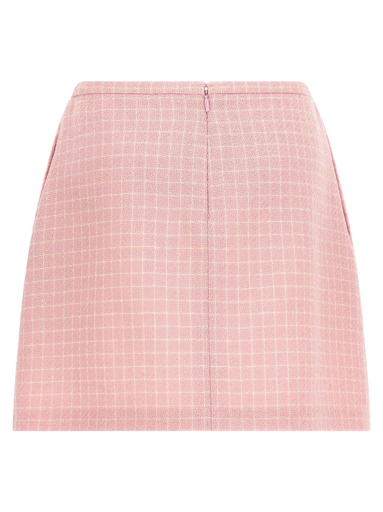 Versace Multicolor Virgin Wool Long Skirt