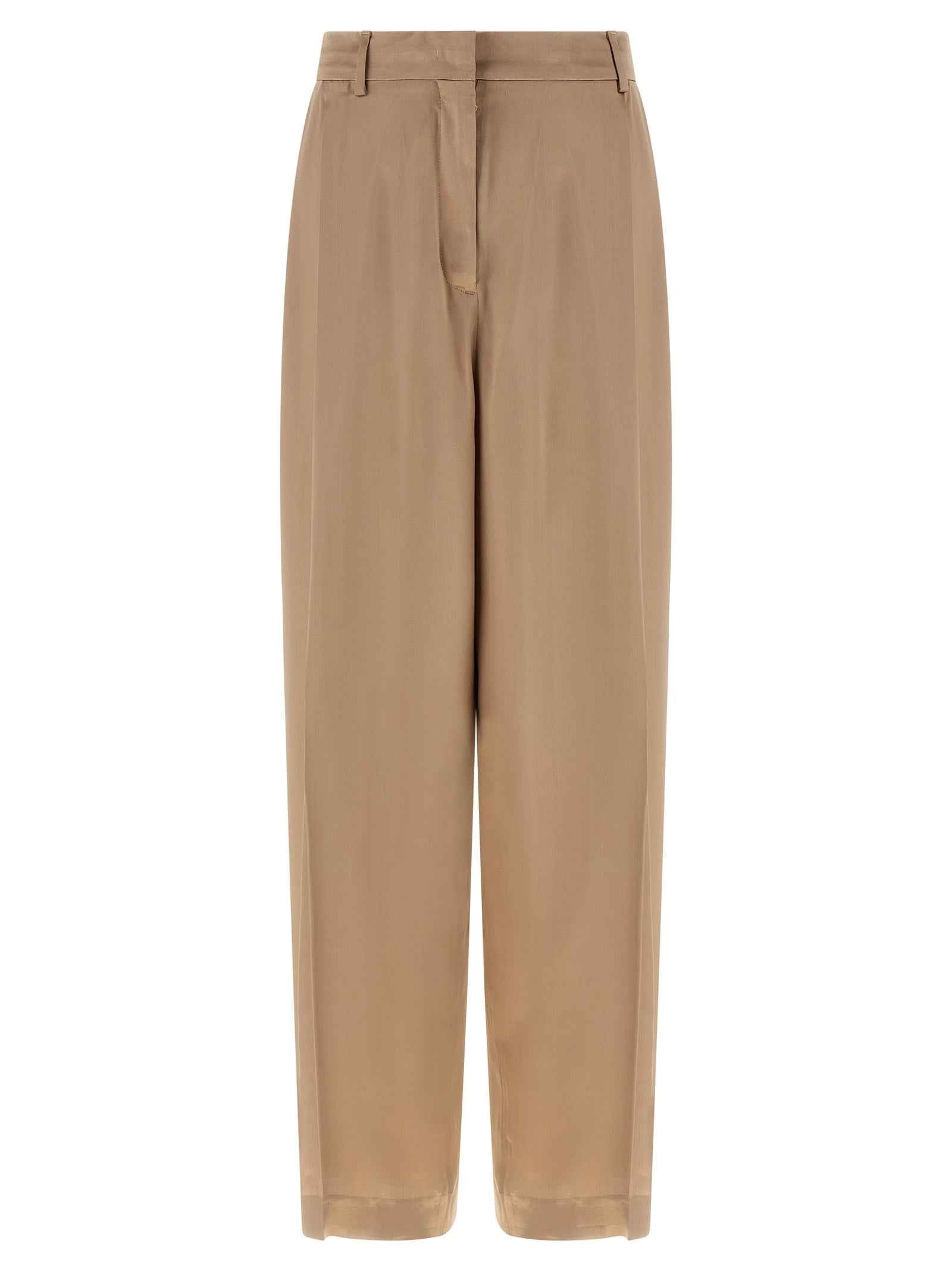 Fabiana Filippi Beige Viscose Casual Pants