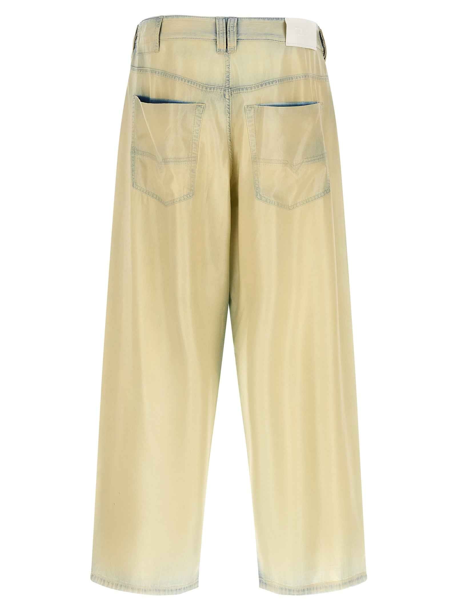 Diesel Beige Lyocell Jeans Denim