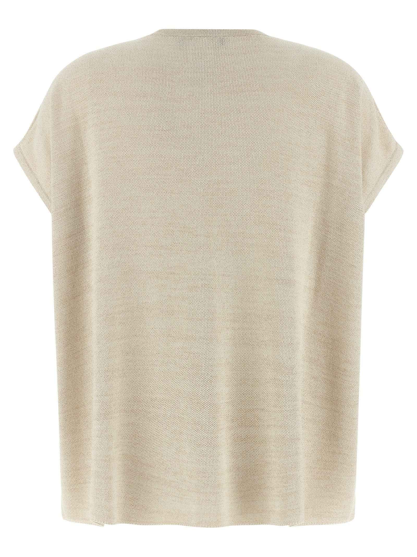 Fabiana Filippi Gold Cotton Cardigan