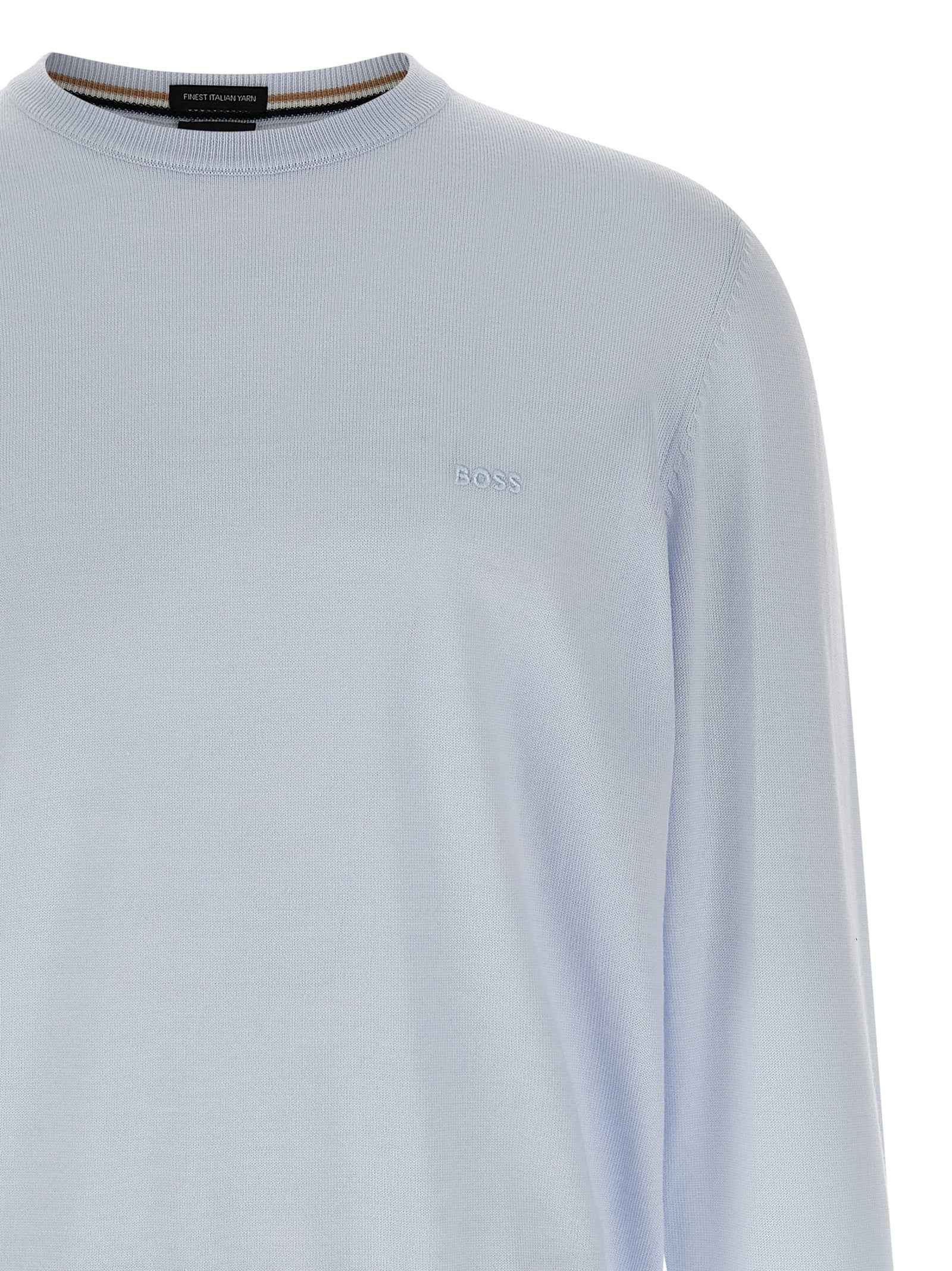 Hugo Boss Blue Virgin Wool Cardigan