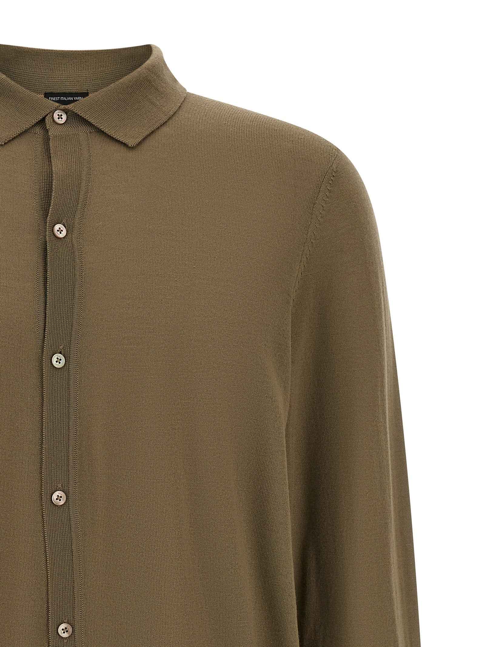 Hugo Boss Bicolor Virgin Wool Polo Shirt
