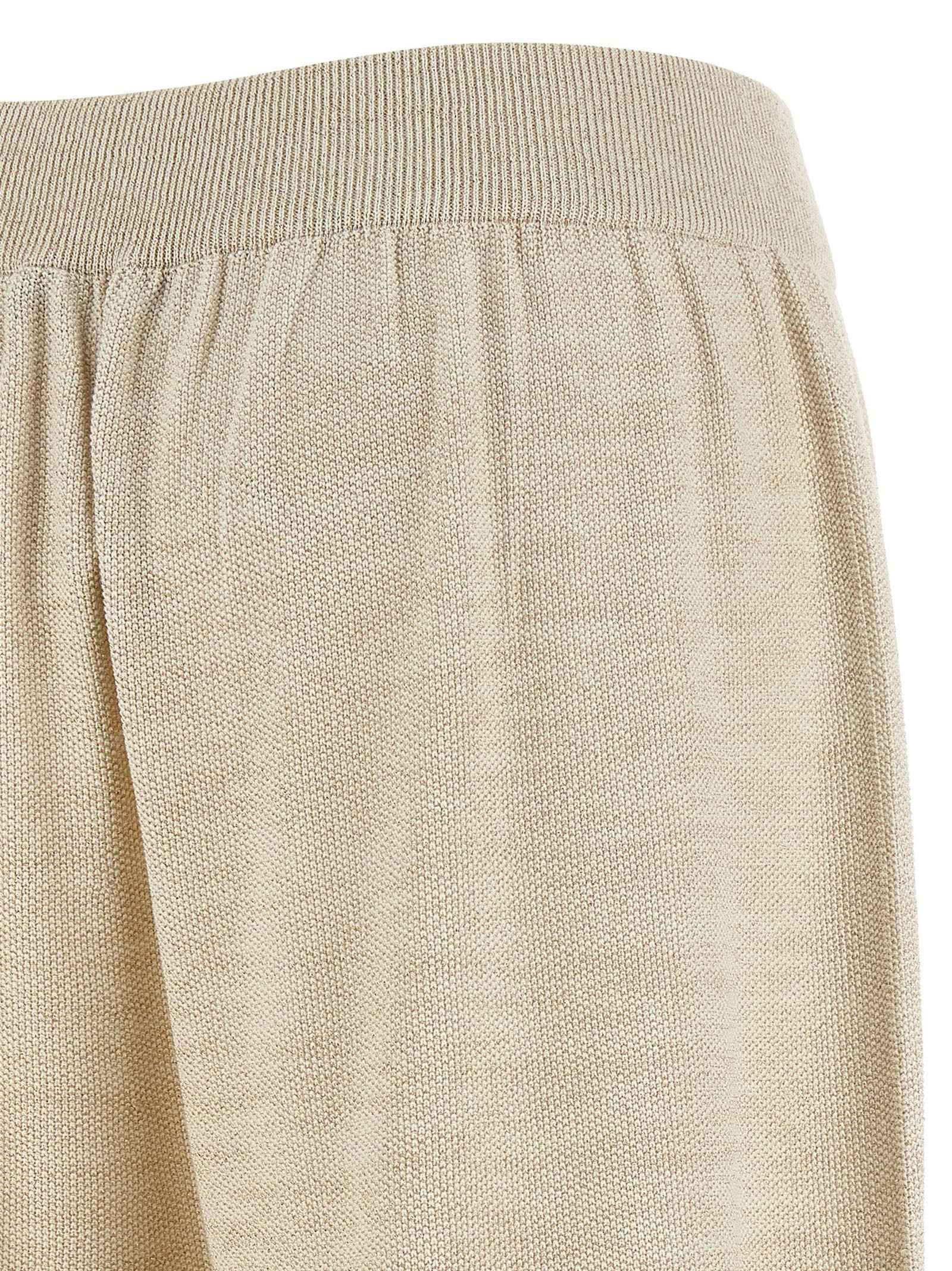 Fabiana Filippi Gold Cotton Casual Pants