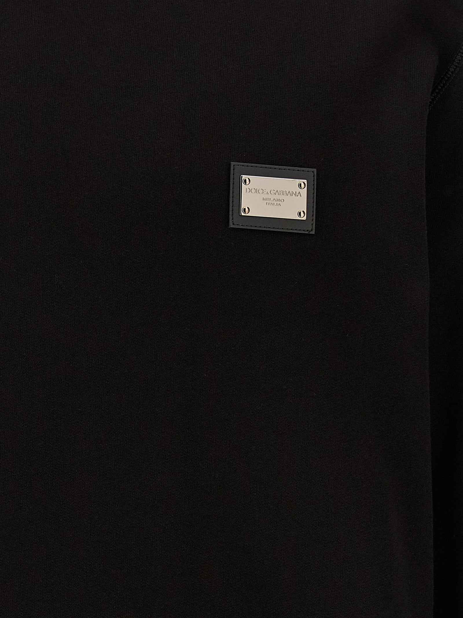 Dolce & Gabbana Black Cotton Sweatshirt