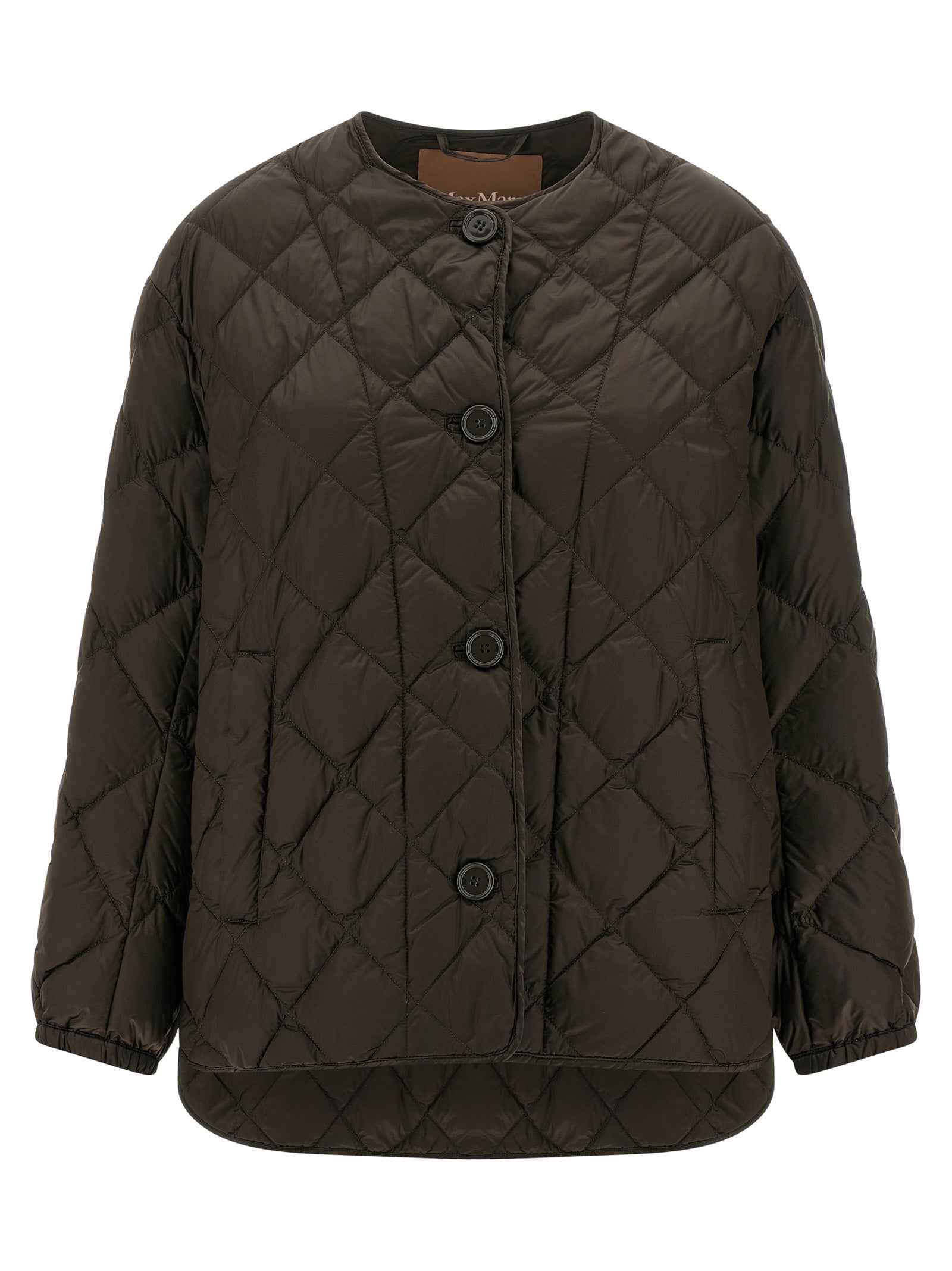 Max Mara Brown Polyamide Full-Length Jacket