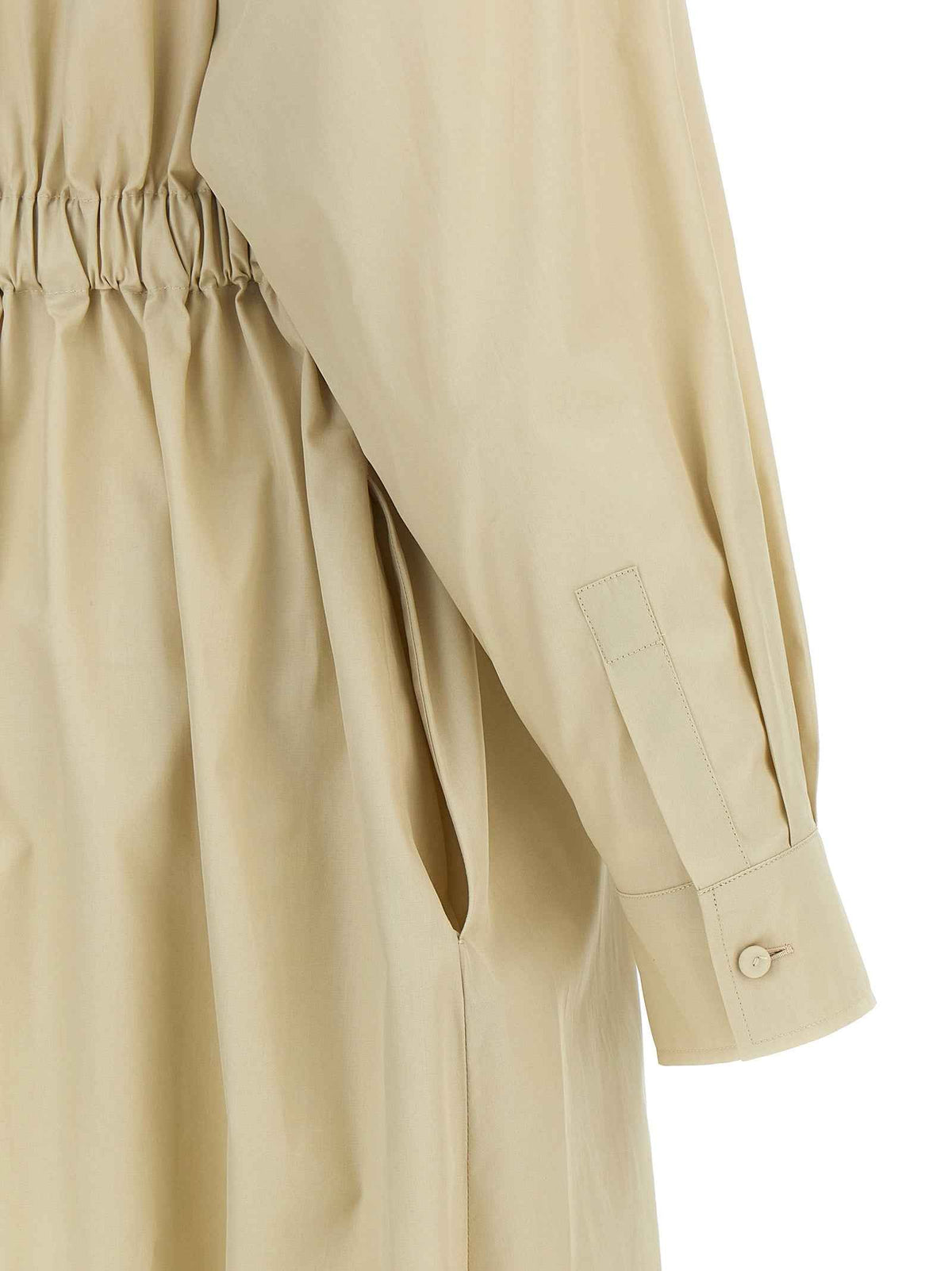 Max Mara Beige Cotton Long Dress