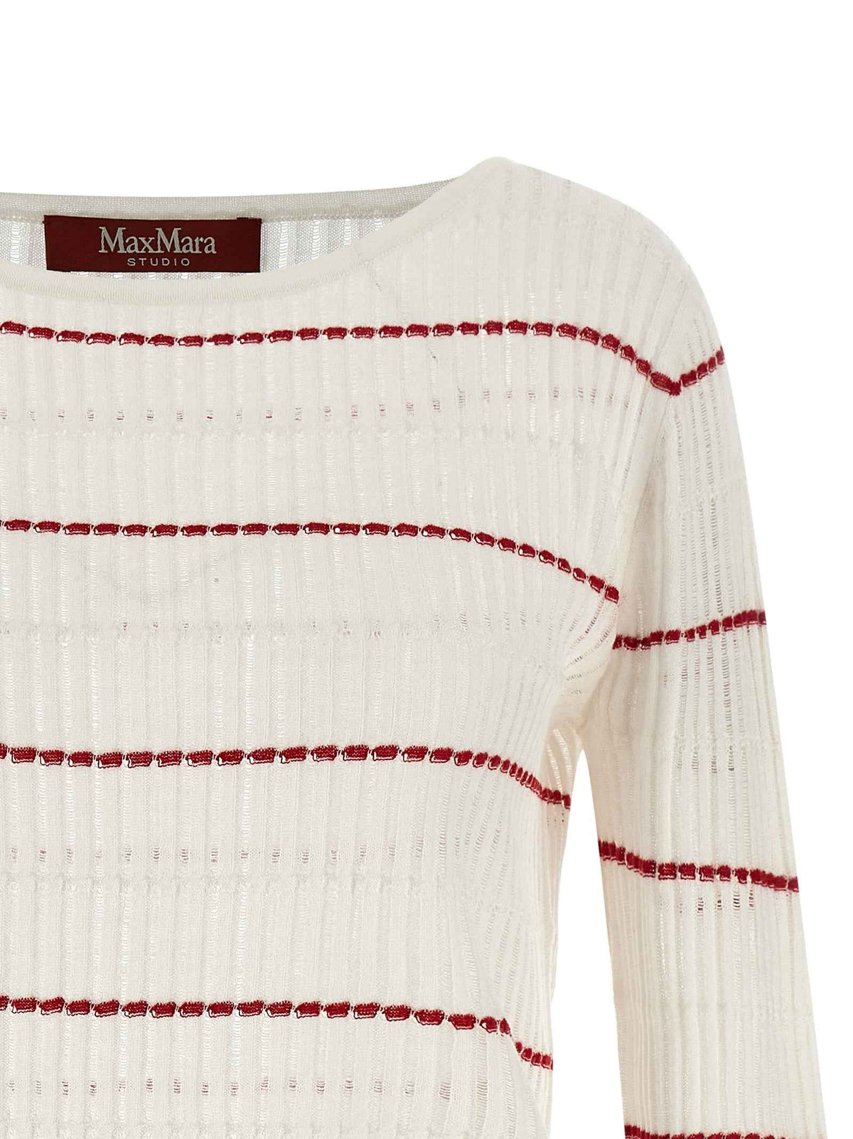 Max Mara White Silk Cardigan