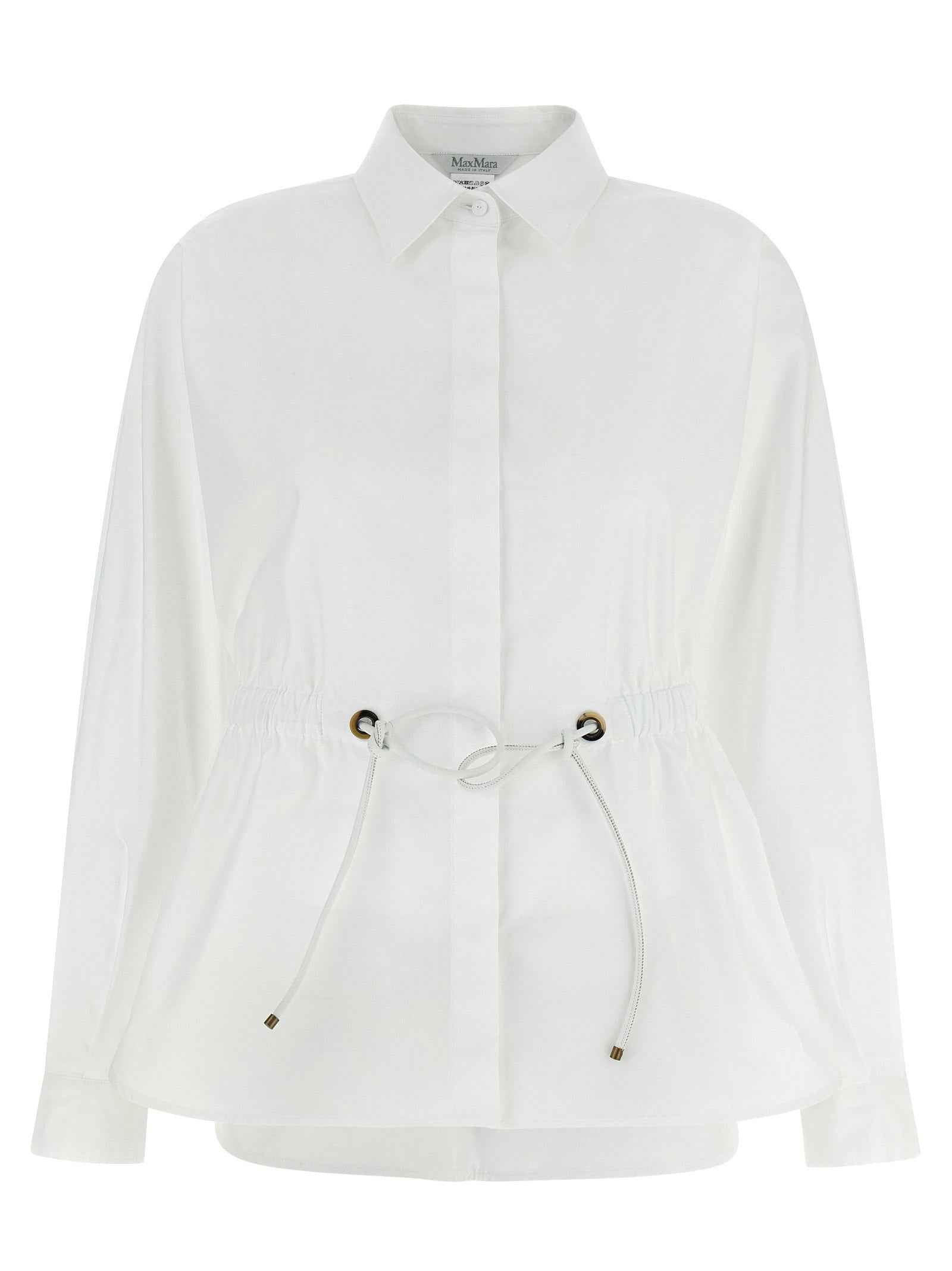 Max Mara White Cotton Blouse