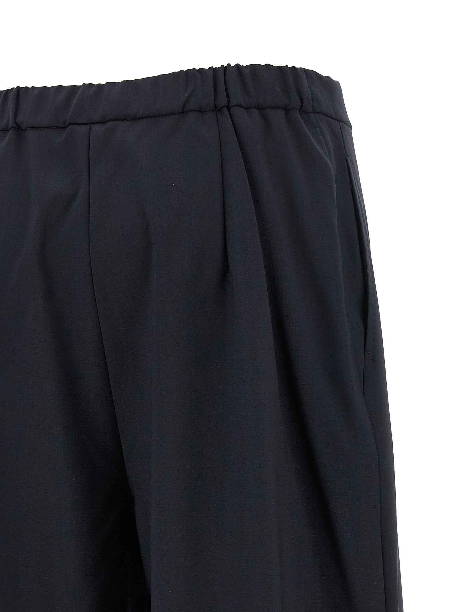 Max Mara Blue Virgin Wool Casual Pants