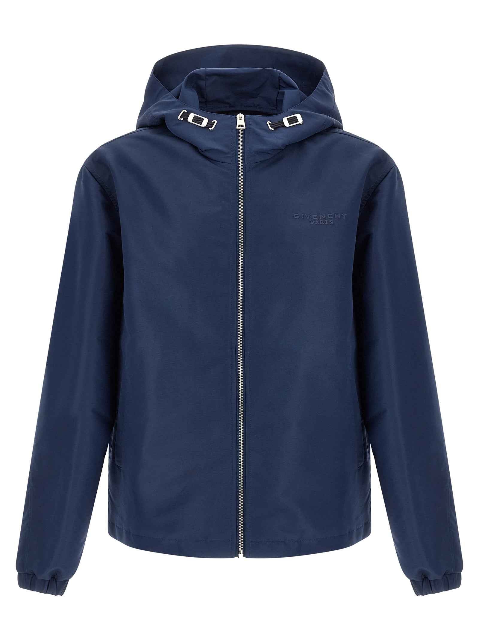 Givenchy Blue Polyester Shell Jacket