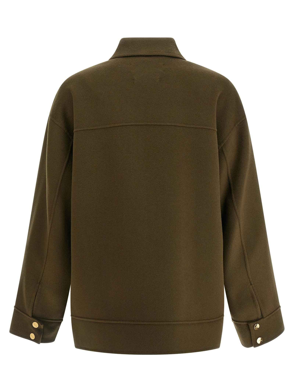 Max Mara Bicolor Virgin Wool Coat