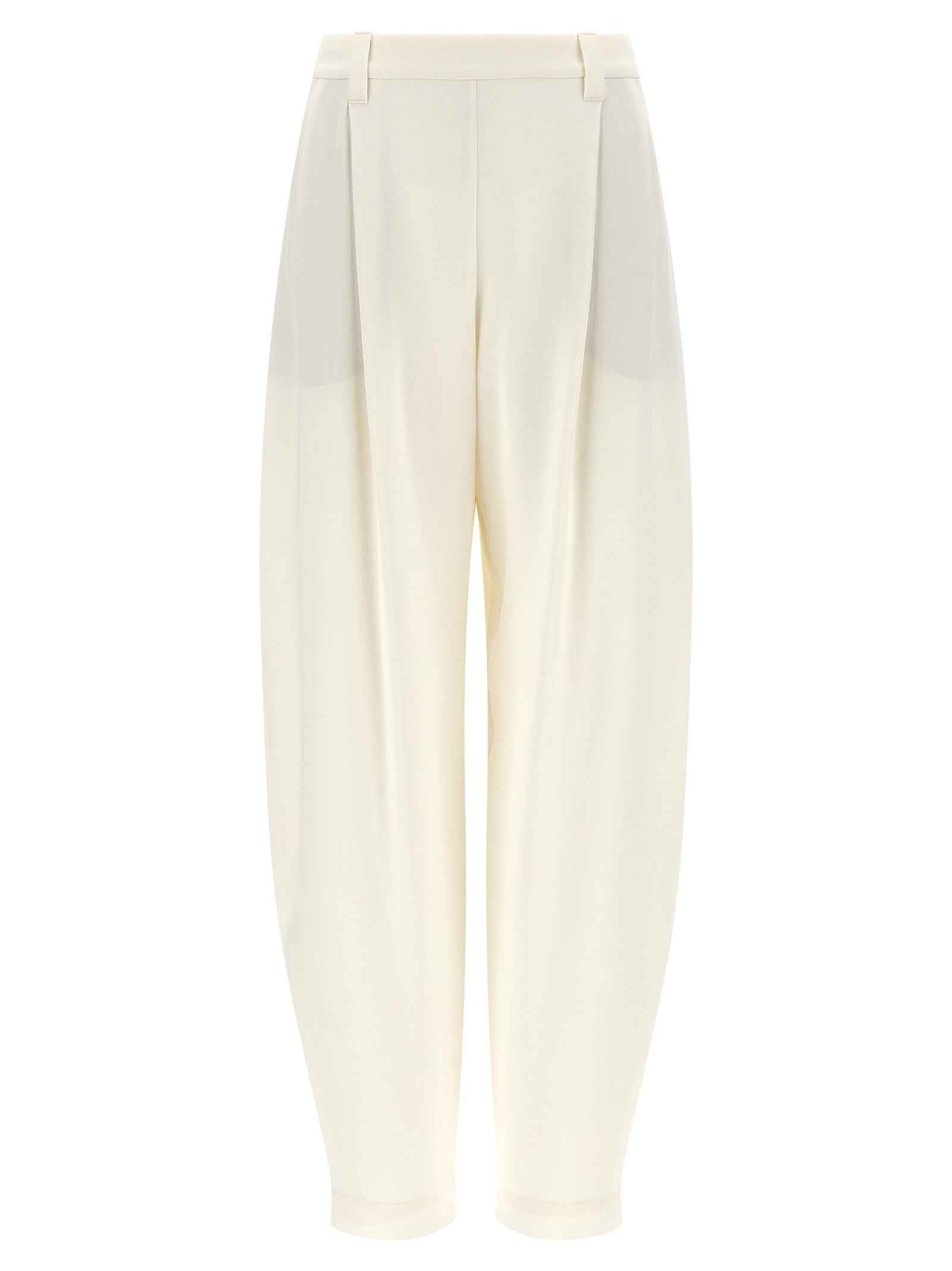 Brunello Cucinelli Beige Viscose Casual Pants