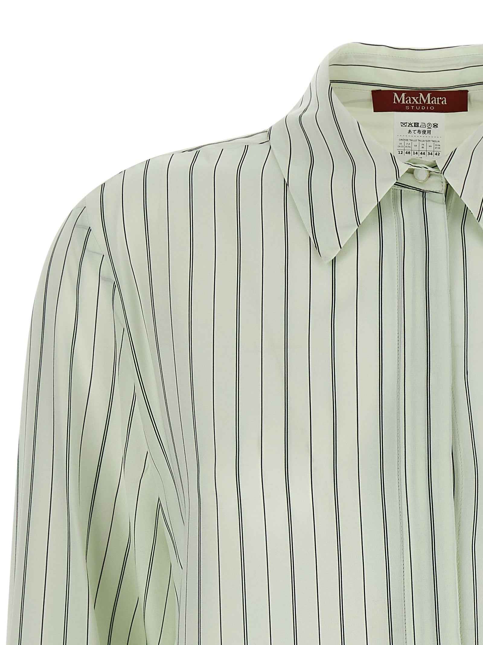 Max Mara Bicolor Silk Blouse