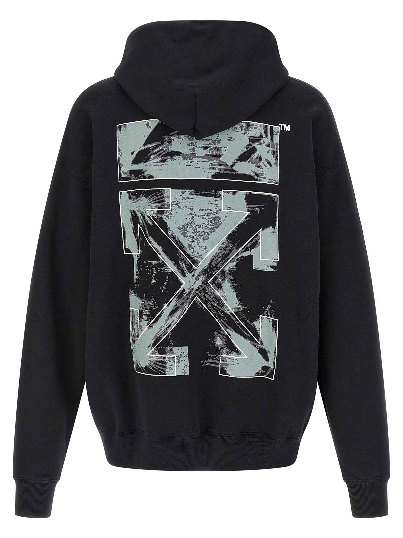 Off-White Black Cotton Sweatshirt