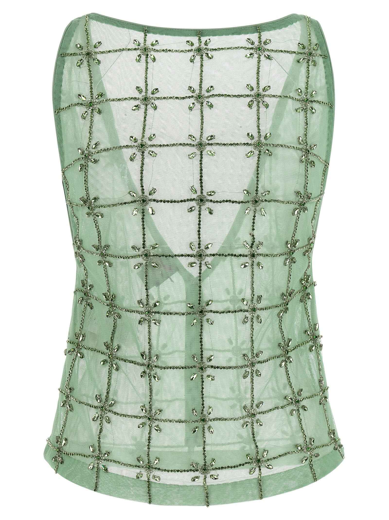 PINKO Bicolor Polyester Tank Tops