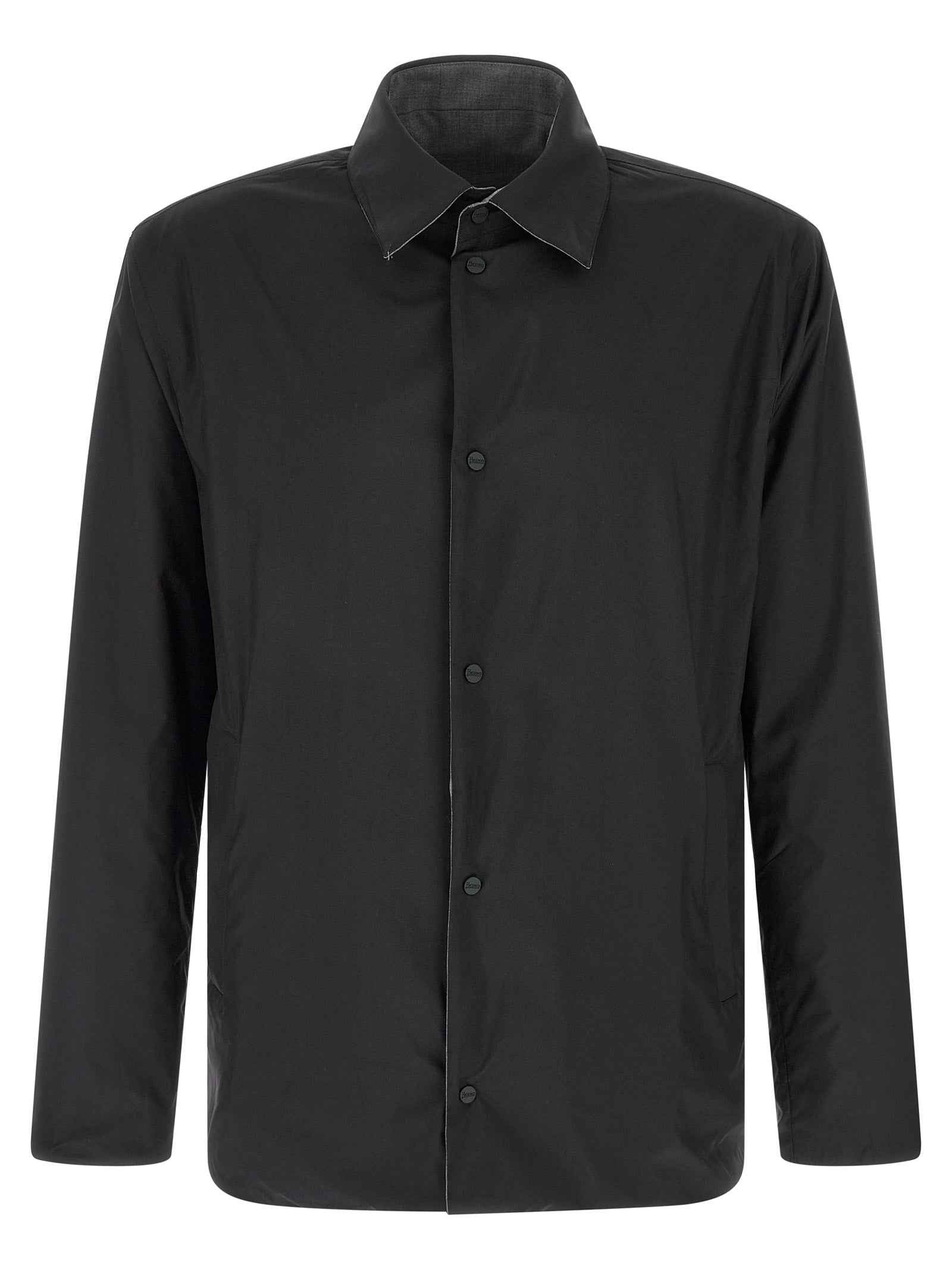 Herno Gray Polyester Full-Length Jacket