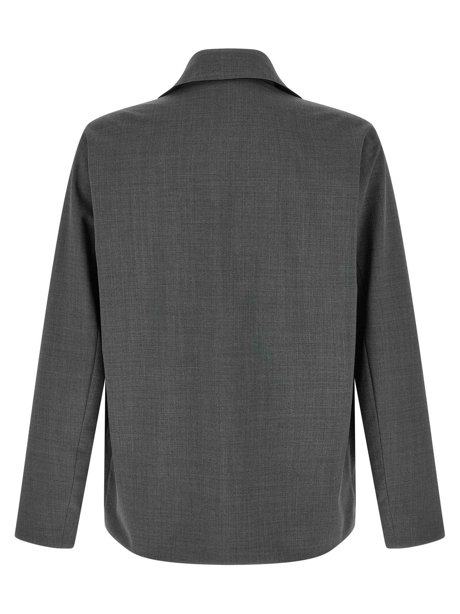 Herno Gray Polyester Full-Length Jacket