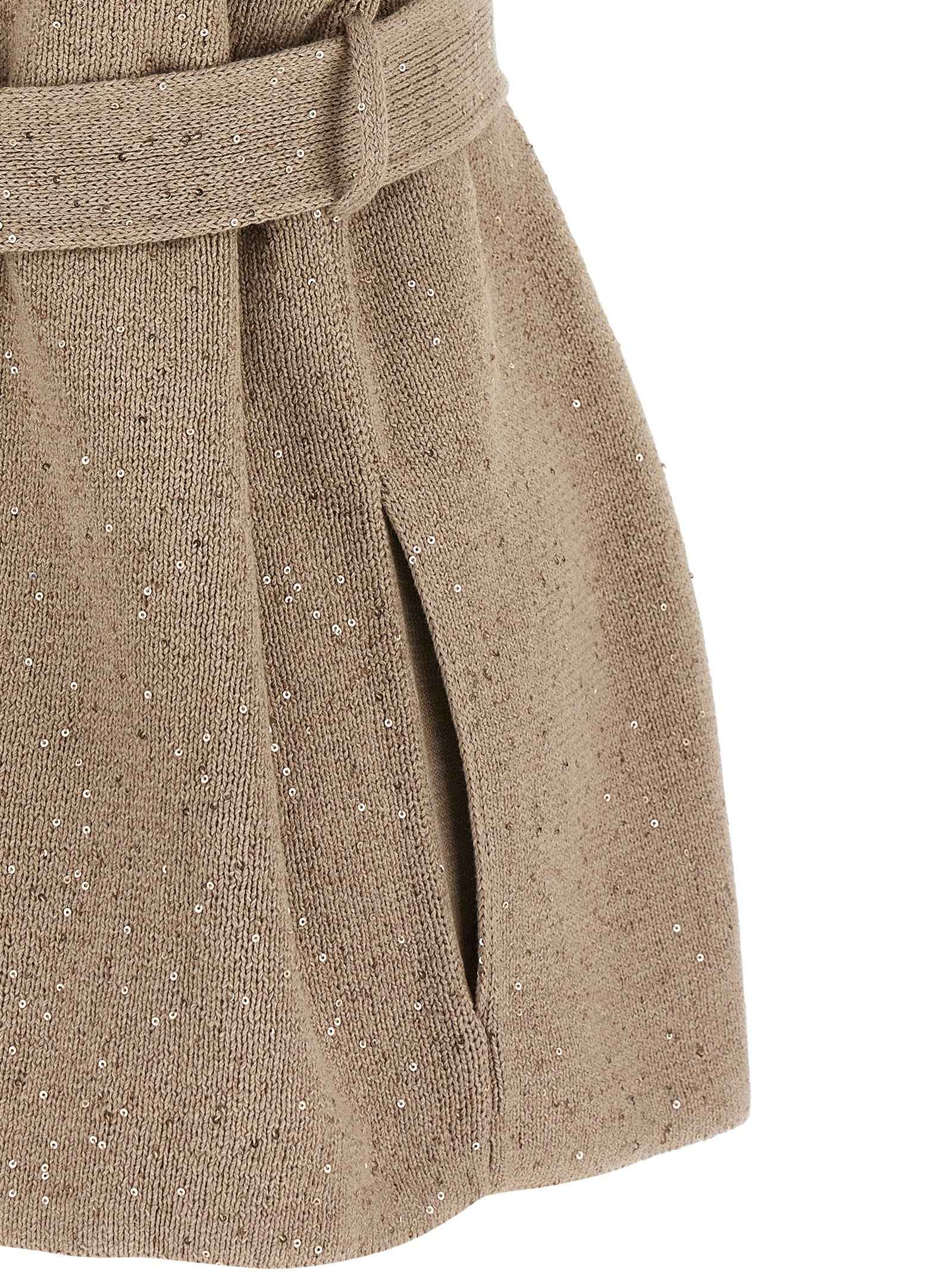 Brunello Cucinelli Beige Cotton Cardigan