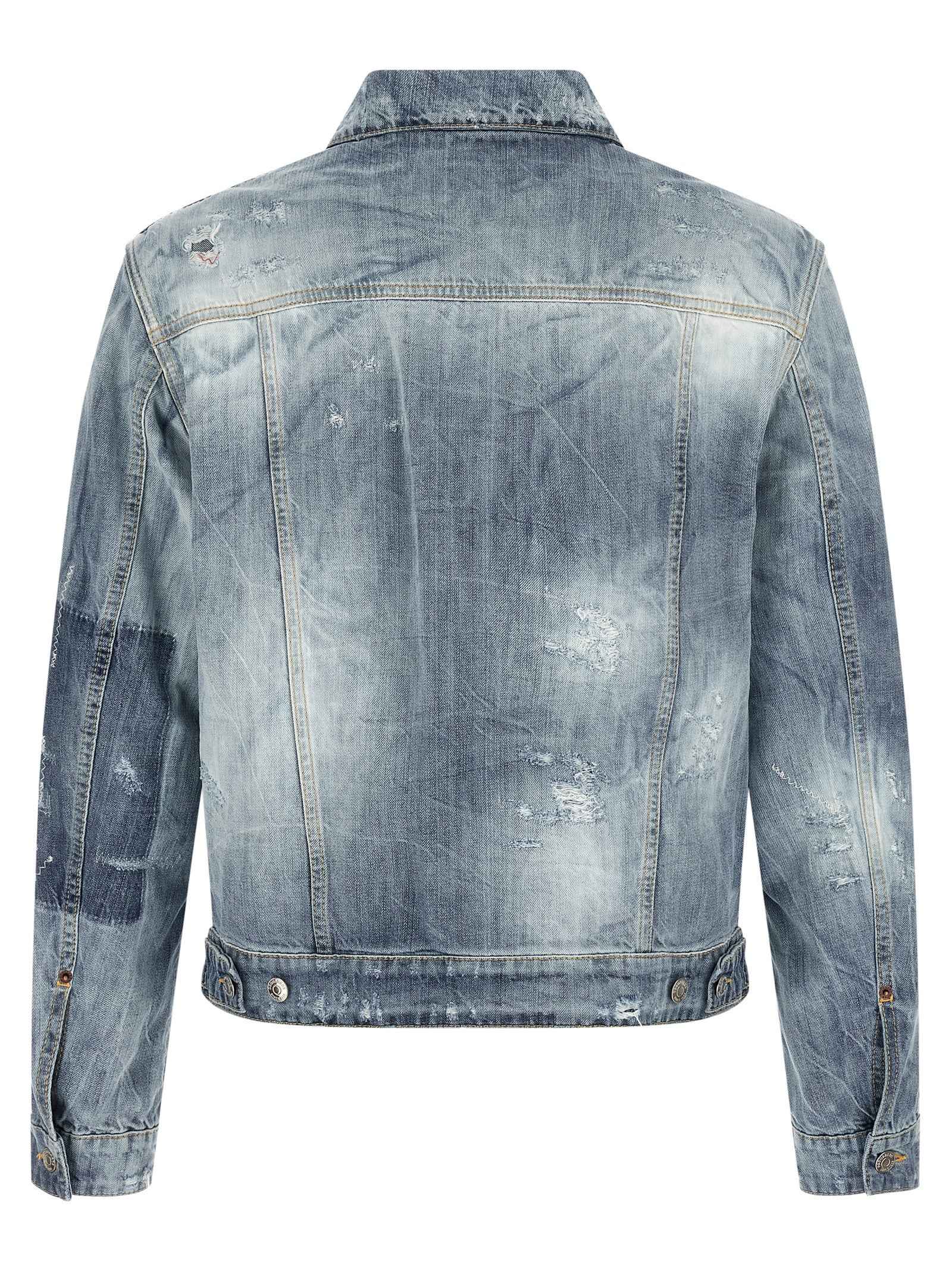 Dsquared² Blue Cotton Denim Jacket