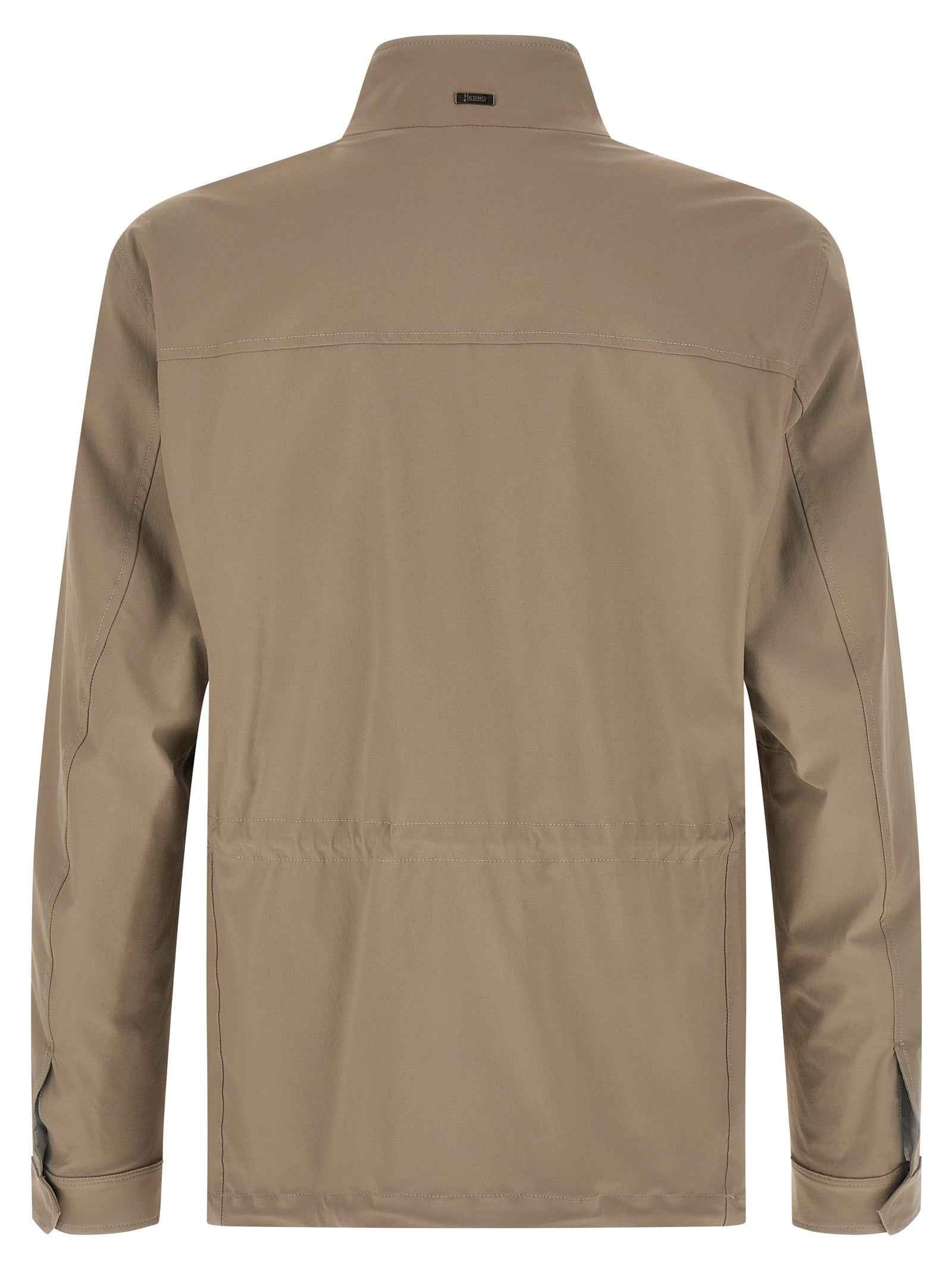 Herno Beige Polyamide Full-Length Jacket