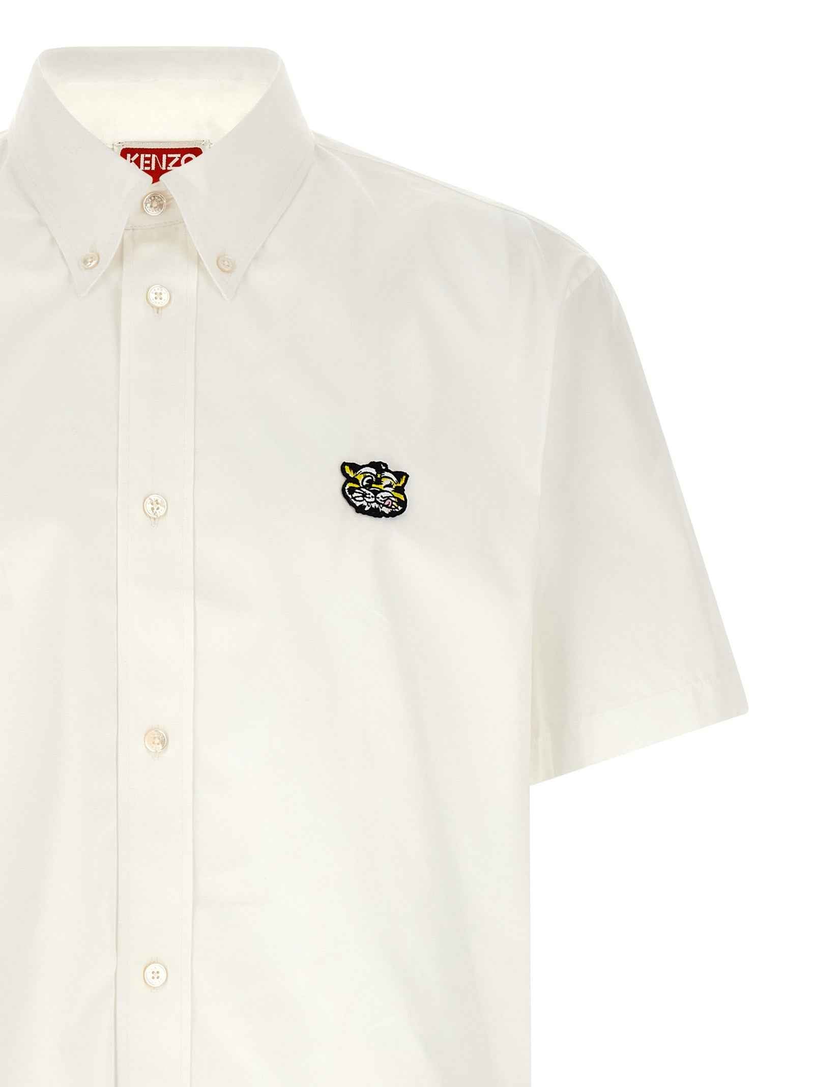 Kenzo White Cotton Blouse