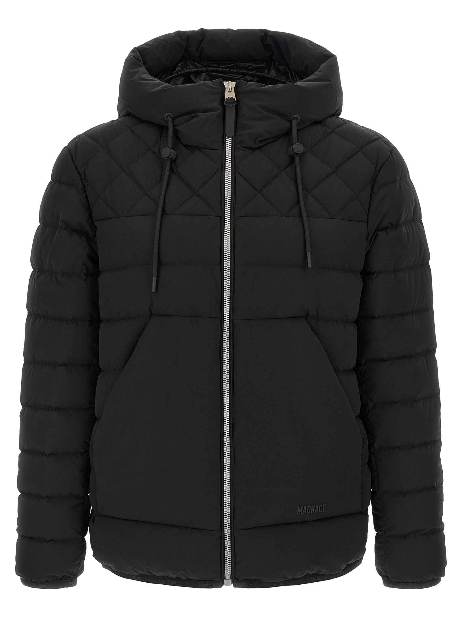 Mackage Black Nylon Full-Length Jacket